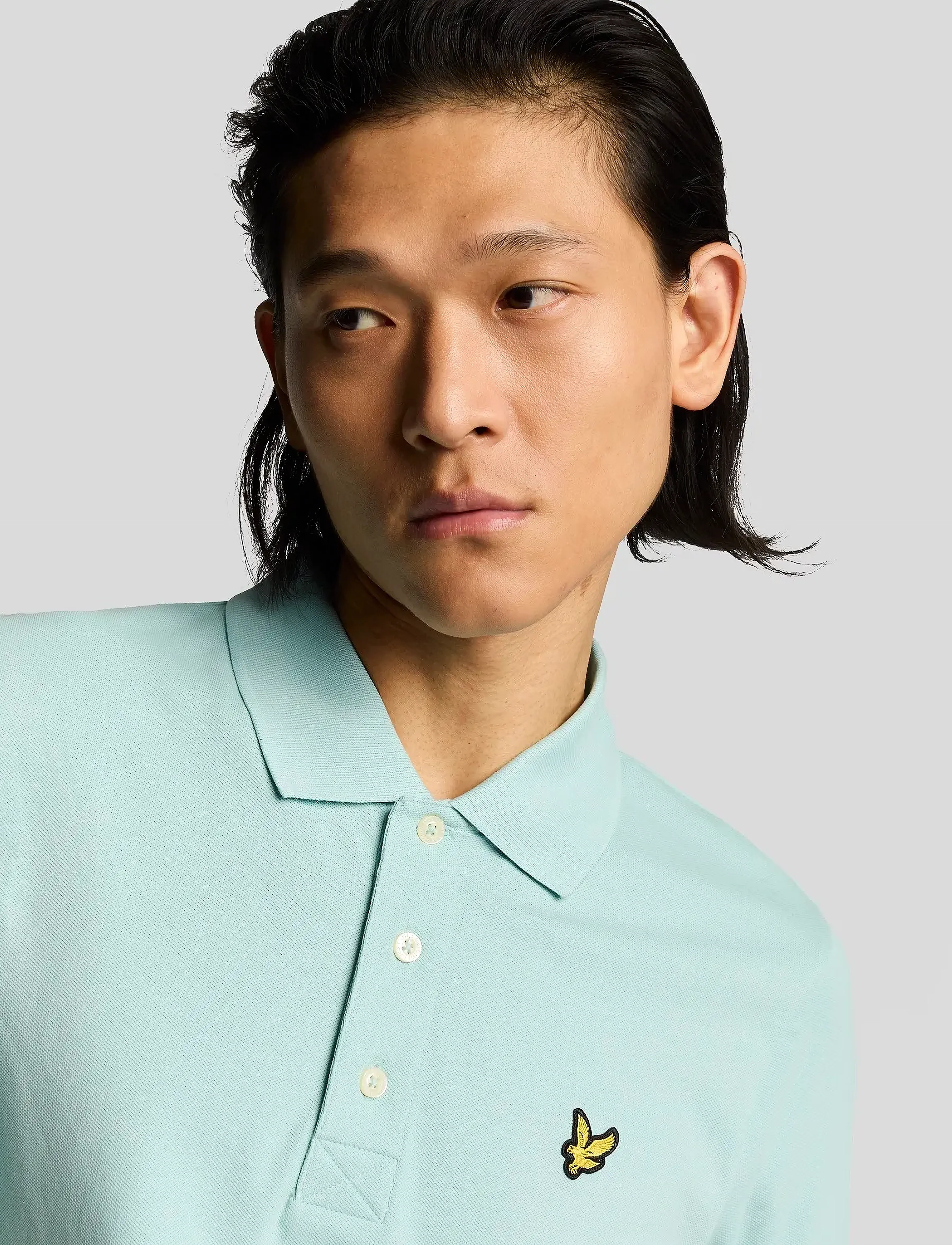 Lyle & Scott - Plain Polo Shirt - kortærmede poloer - x580 future blue - 4