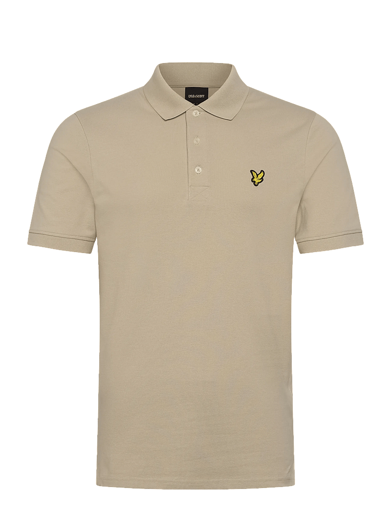 Lyle & Scott - Plain Polo Shirt - kortärmade pikéer - x865 grey taupe - 1