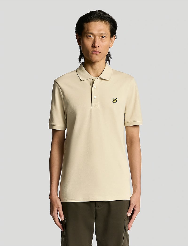 Lyle & Scott - Plain Polo Shirt - kortärmade pikéer - x865 grey taupe - 0
