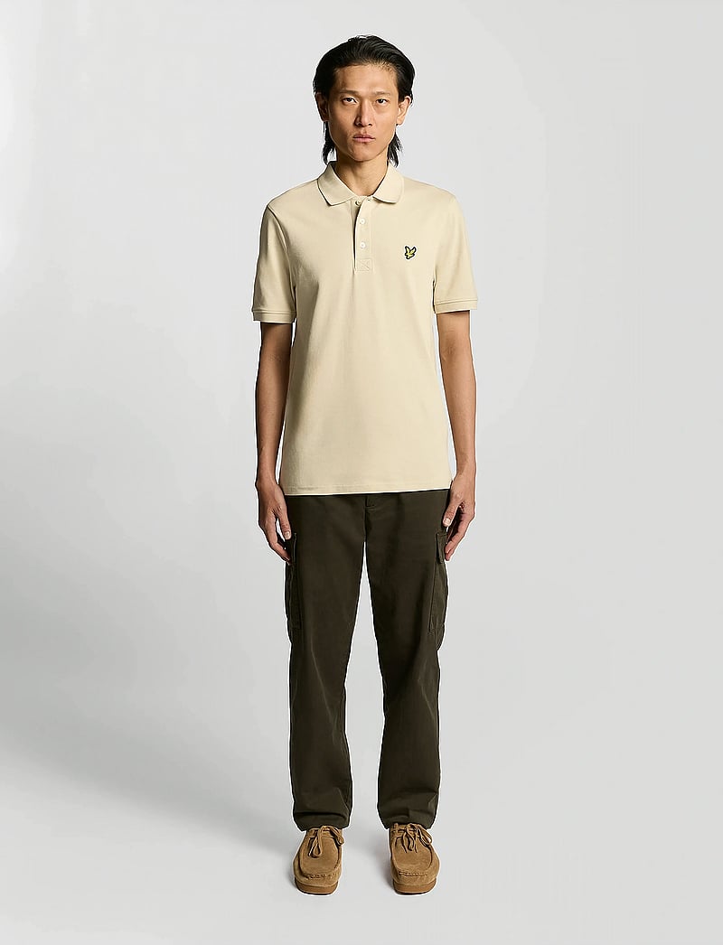 Lyle & Scott - Plain Polo Shirt - kortärmade pikéer - x865 grey taupe - 4
