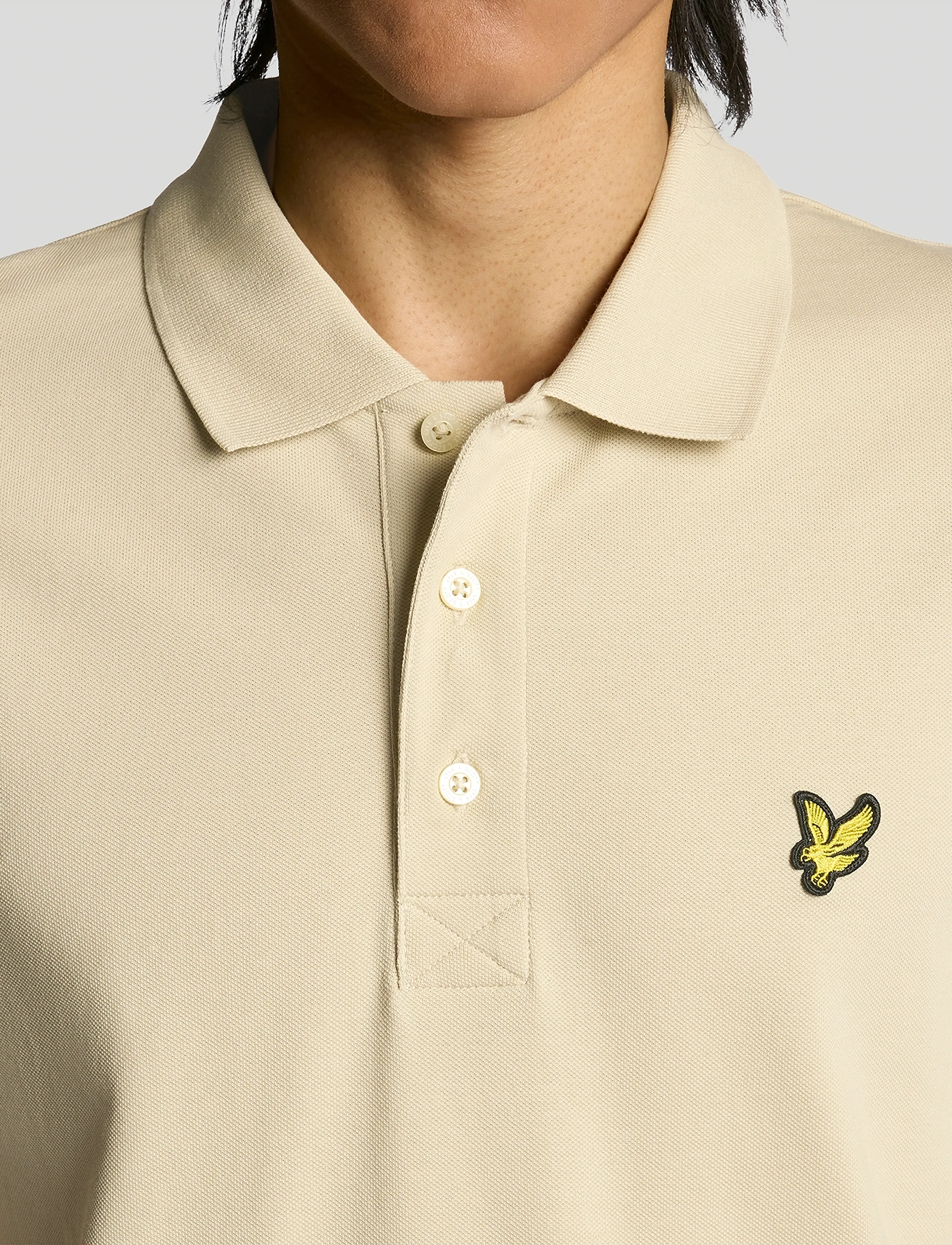Lyle & Scott - Plain Polo Shirt - kortærmede poloer - x865 grey taupe - 5
