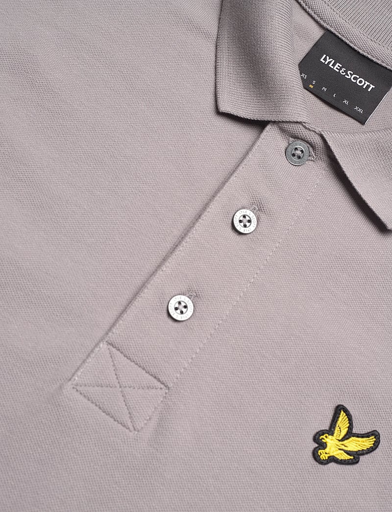 Lyle & Scott - Plain Polo Shirt - lyhythihaiset - y043 gull grey - 2