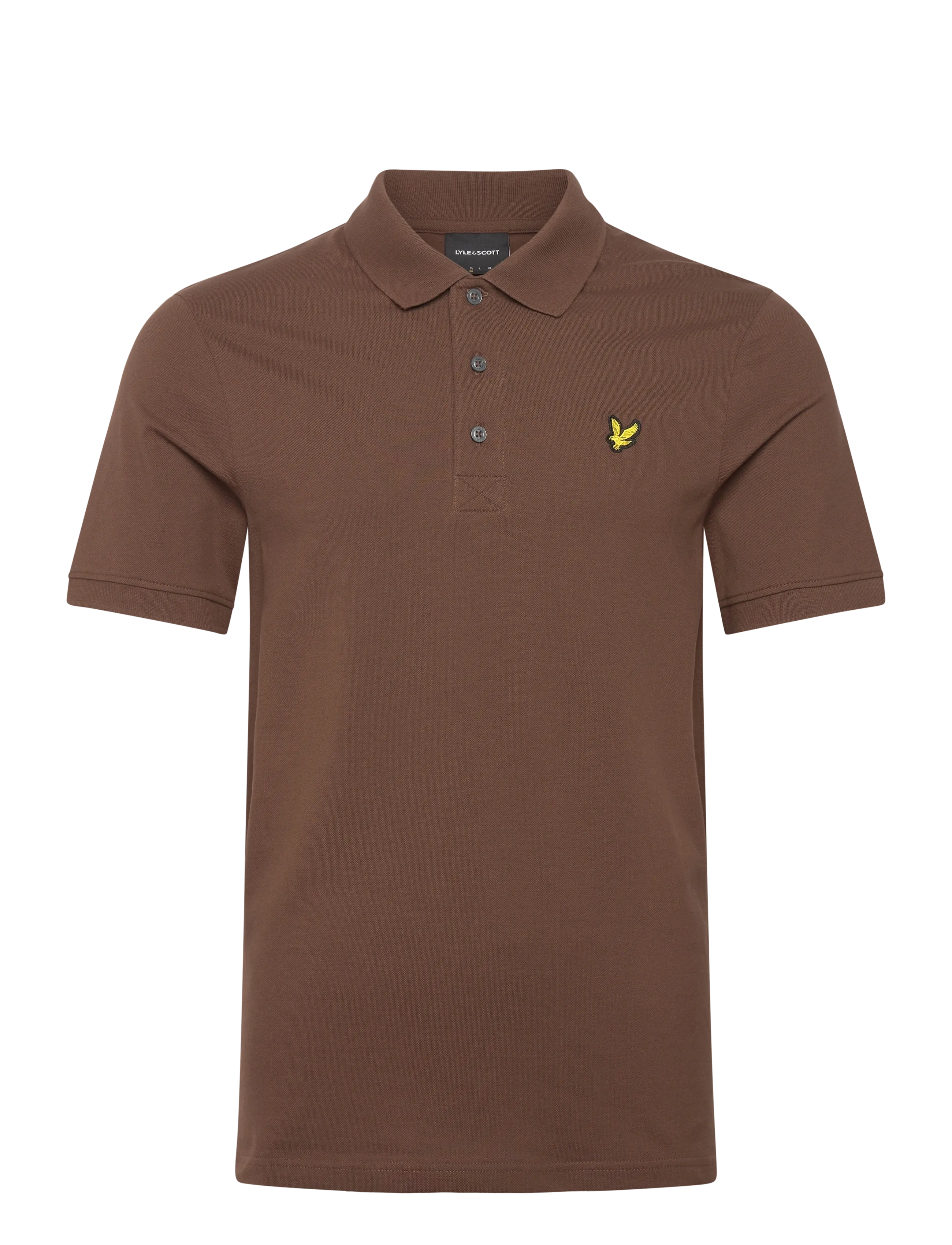 Plain Polo Shirt - Y045 BOTTLE BROWN