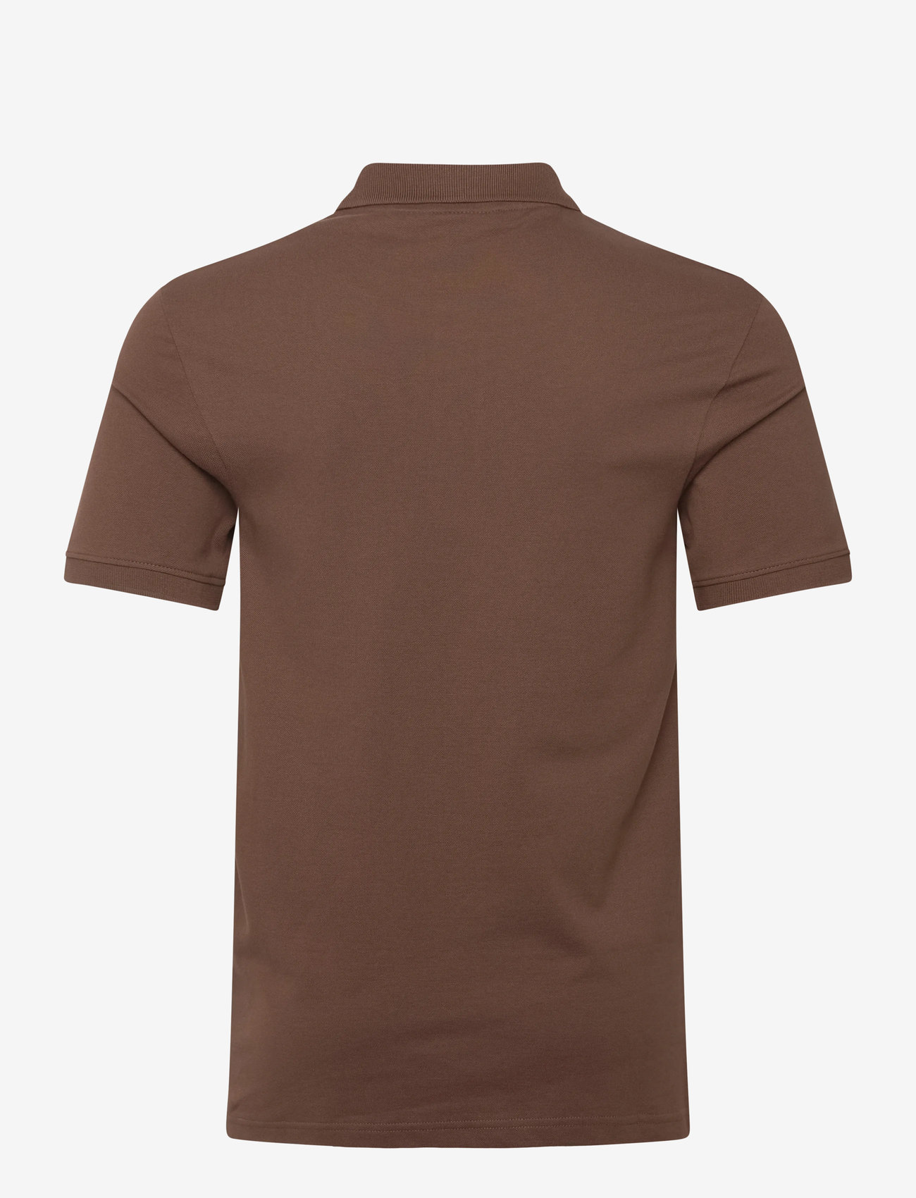 Lyle & Scott - Plain Polo Shirt - kortærmede poloer - y045 bottle brown - 2
