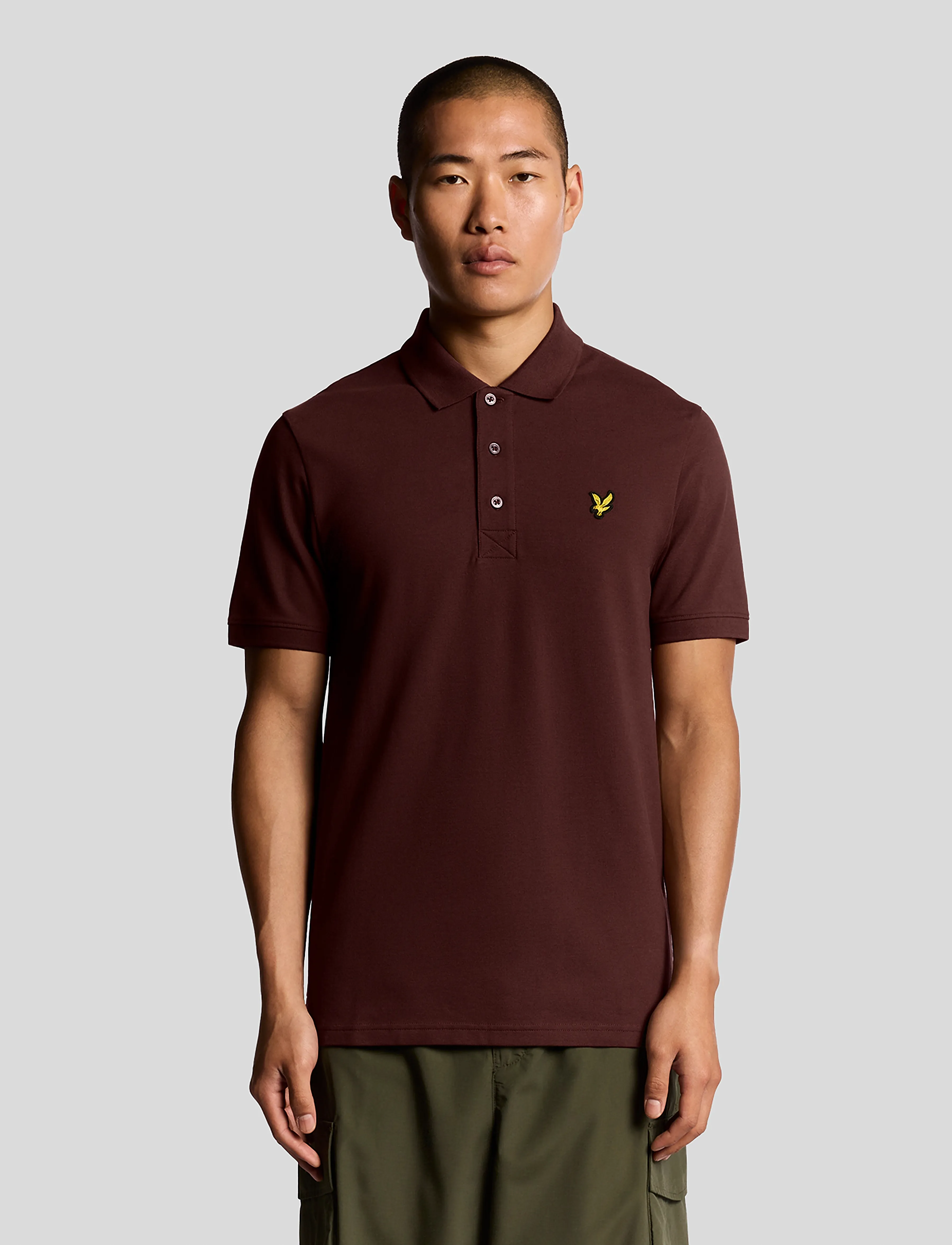 Lyle & Scott Plain Polo Shirt - Pikéer - Y045 BOTTLE BROWN / brown