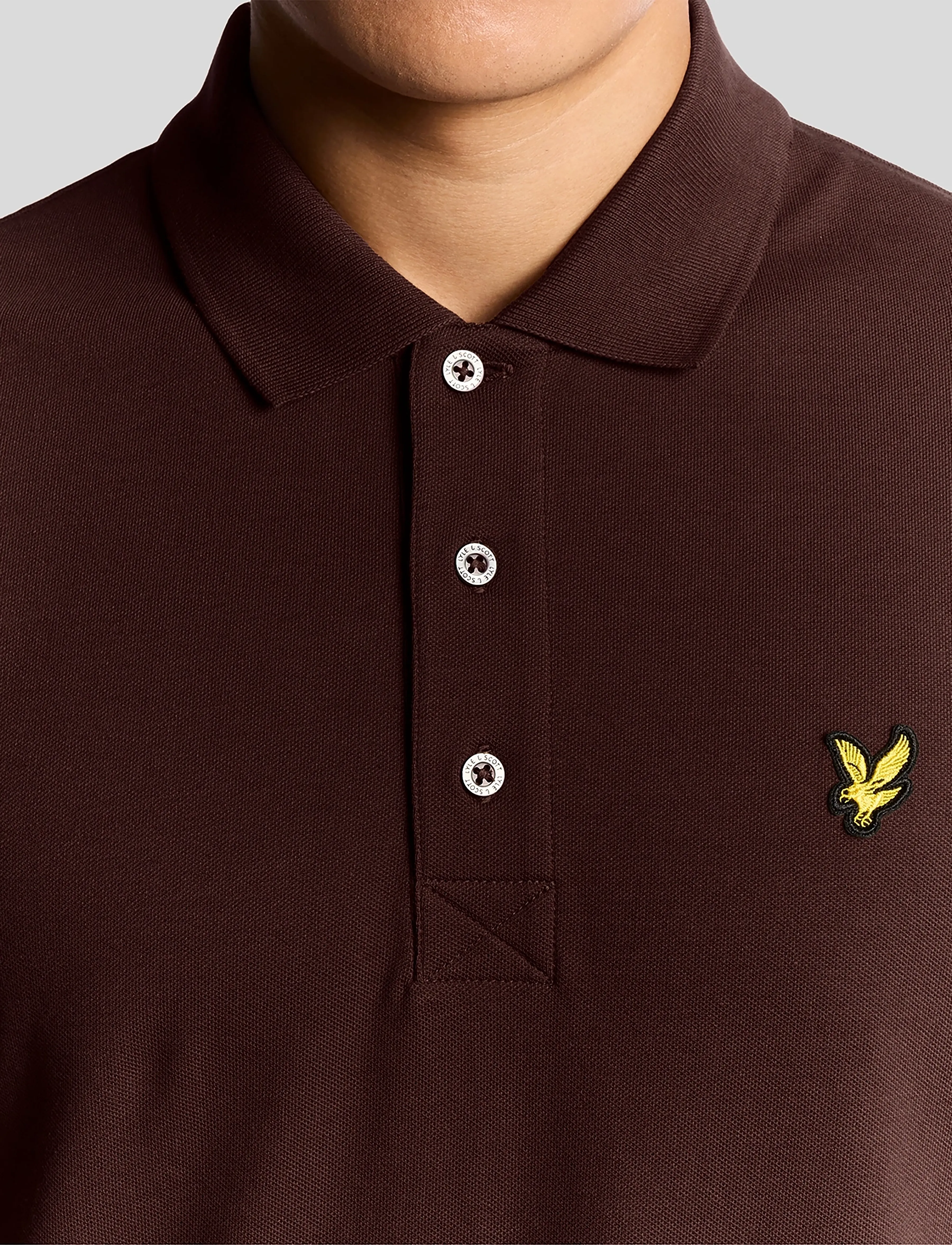 Lyle & Scott - Plain Polo Shirt - kurzärmelig - y045 bottle brown - 5