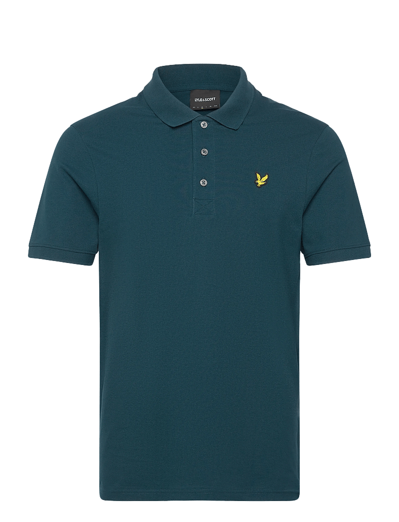 Lyle & Scott - Plain Polo Shirt - kortærmede poloer - y066 rich teal - 1