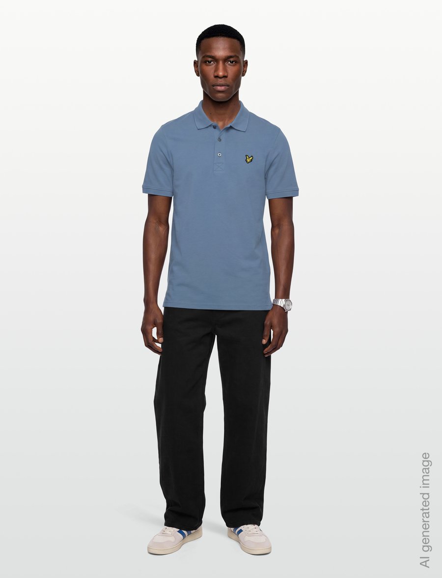Lyle & Scott - Plain Polo Shirt - kurzärmelig - power blue - 0