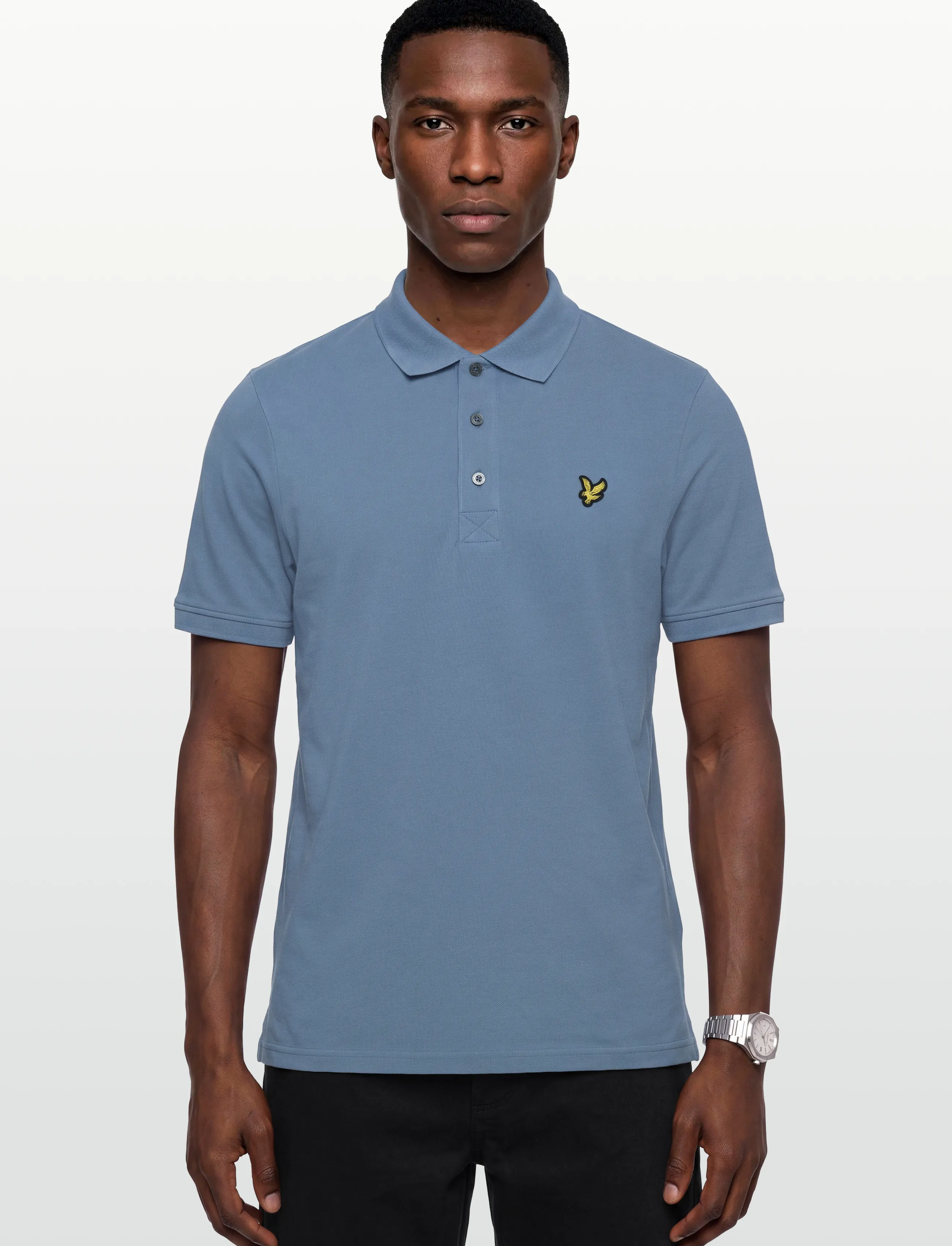 Lyle & Scott - Plain Polo Shirt - kortärmade pikéer - power blue - 3