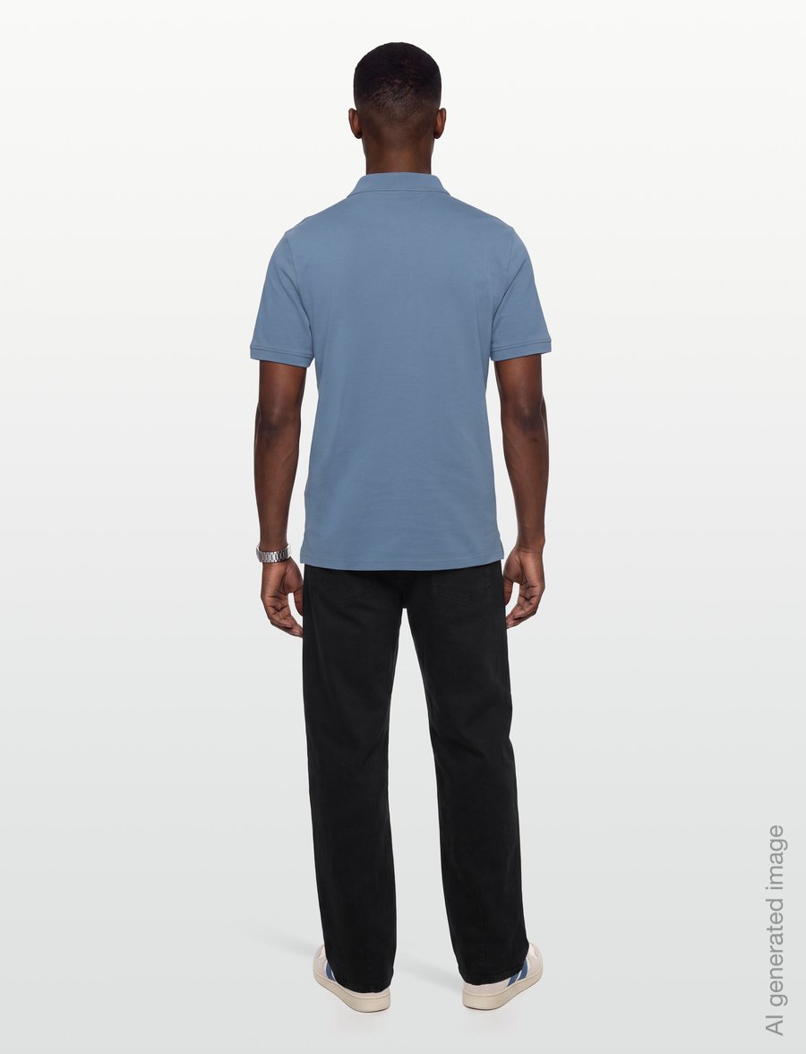 Lyle & Scott - Plain Polo Shirt - kurzärmelig - power blue - 4