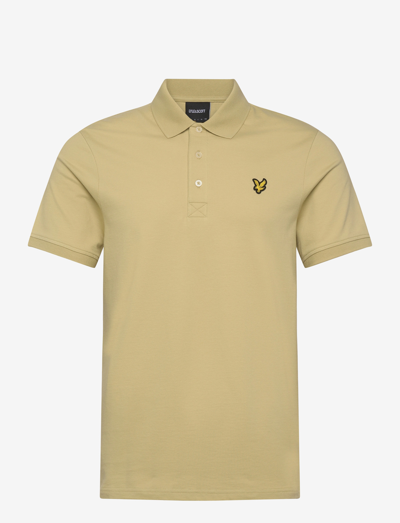 Lyle & Scott - Plain Polo Shirt - kortærmede poloer - y119 herb green - 1