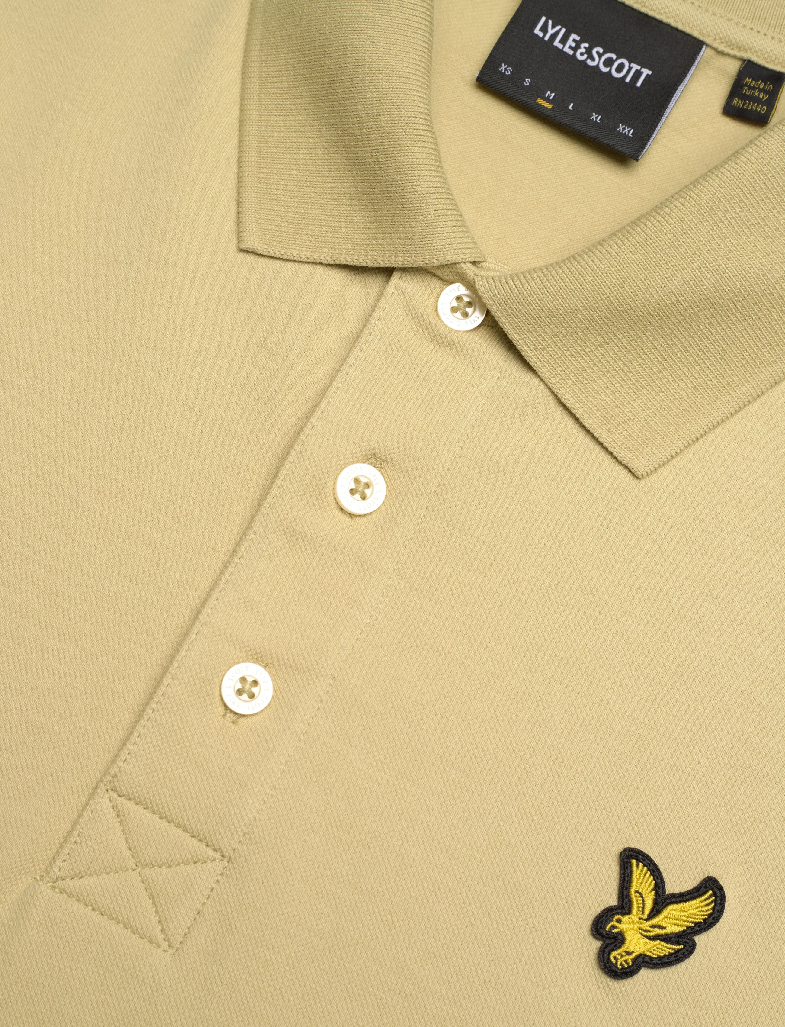Lyle & Scott - Plain Polo Shirt - lyhythihaiset - y119 herb green - 5