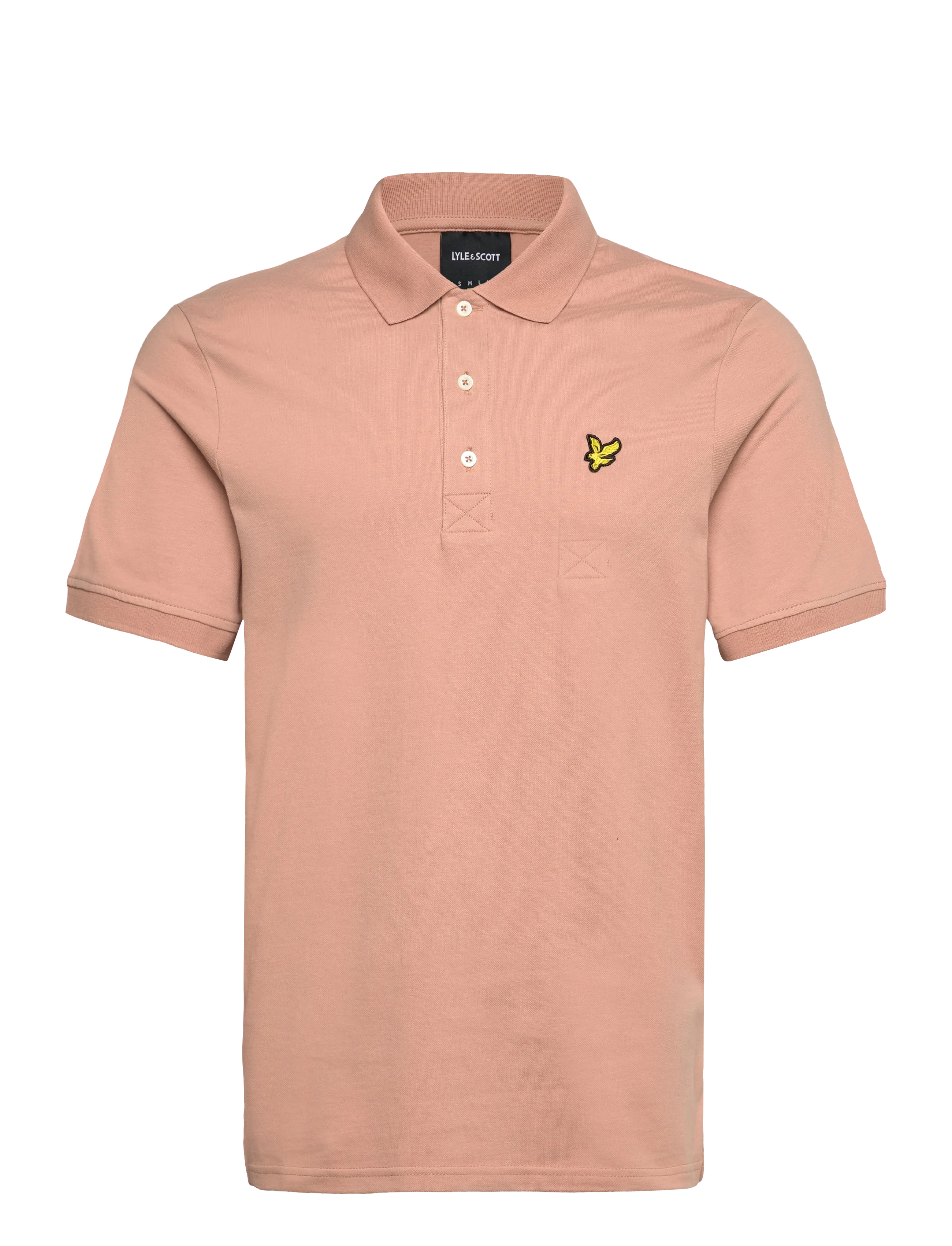 Lyle & Scott Plain Polo Shirt - Pikéer - Y121 BARLEY / coral