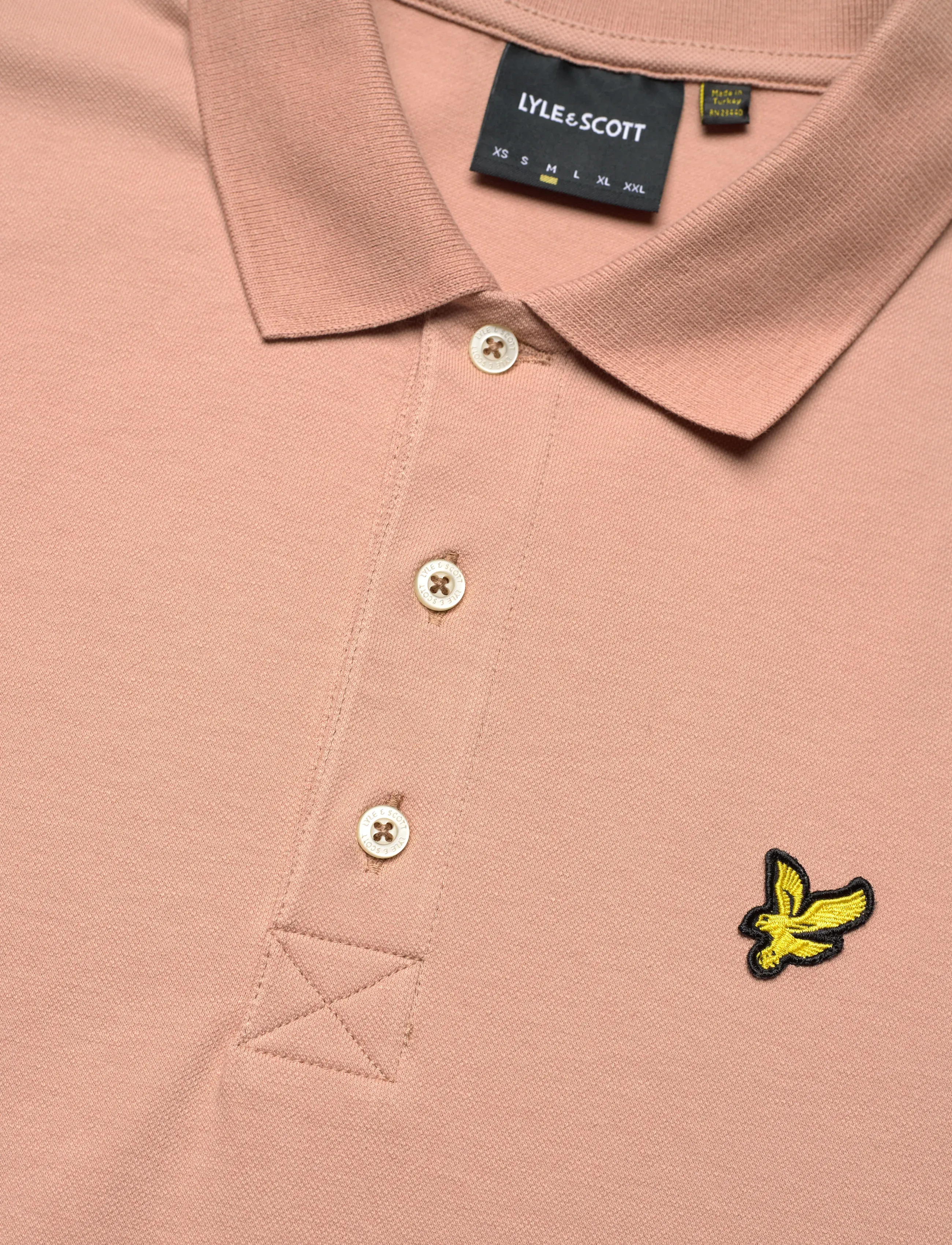 Lyle & Scott - Plain Polo Shirt - short-sleeved polos - y121 barley - 5