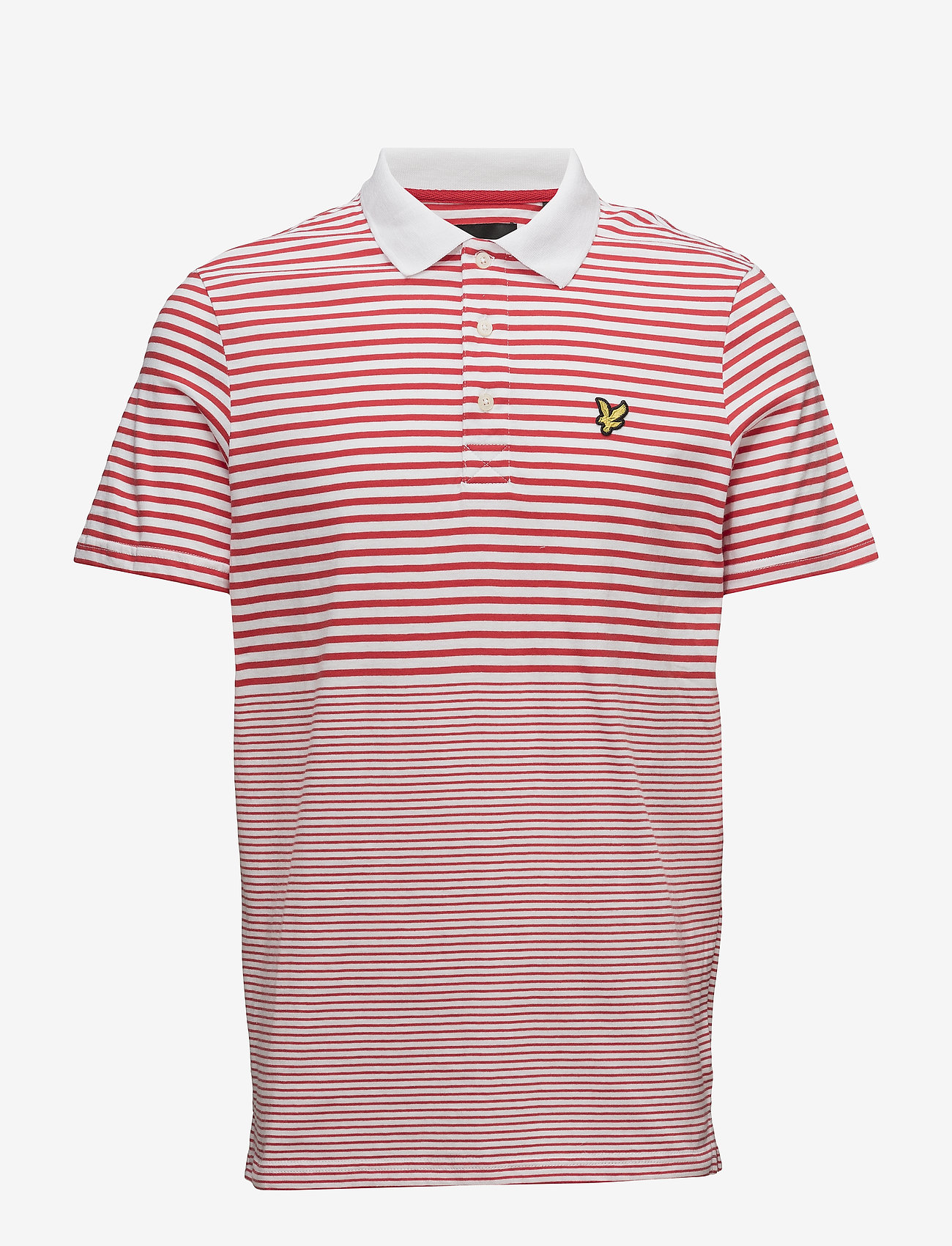 Lyle & Scott - Stripe Polo Shirt - poppy - 0