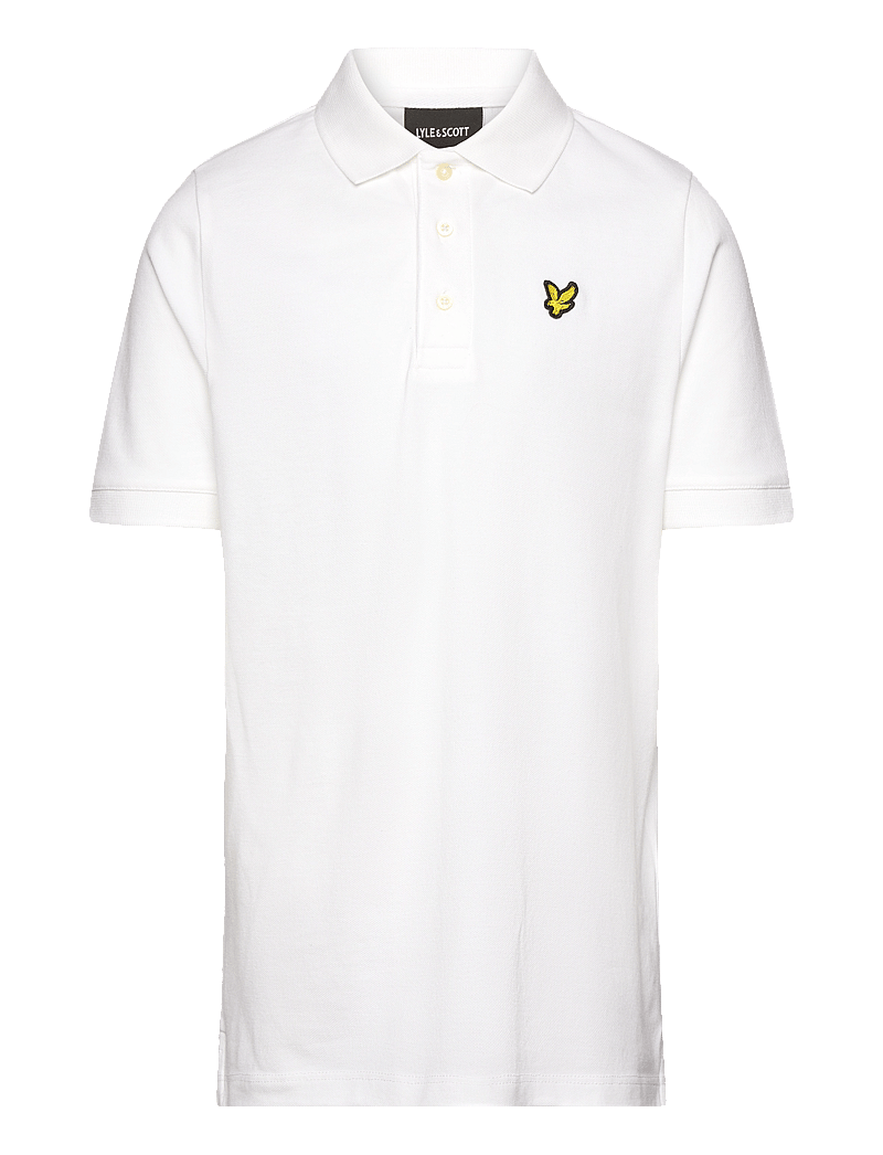 Lyle & Scott - Plain Polo Shirt - kortärmade pikéer - 626 white - 1