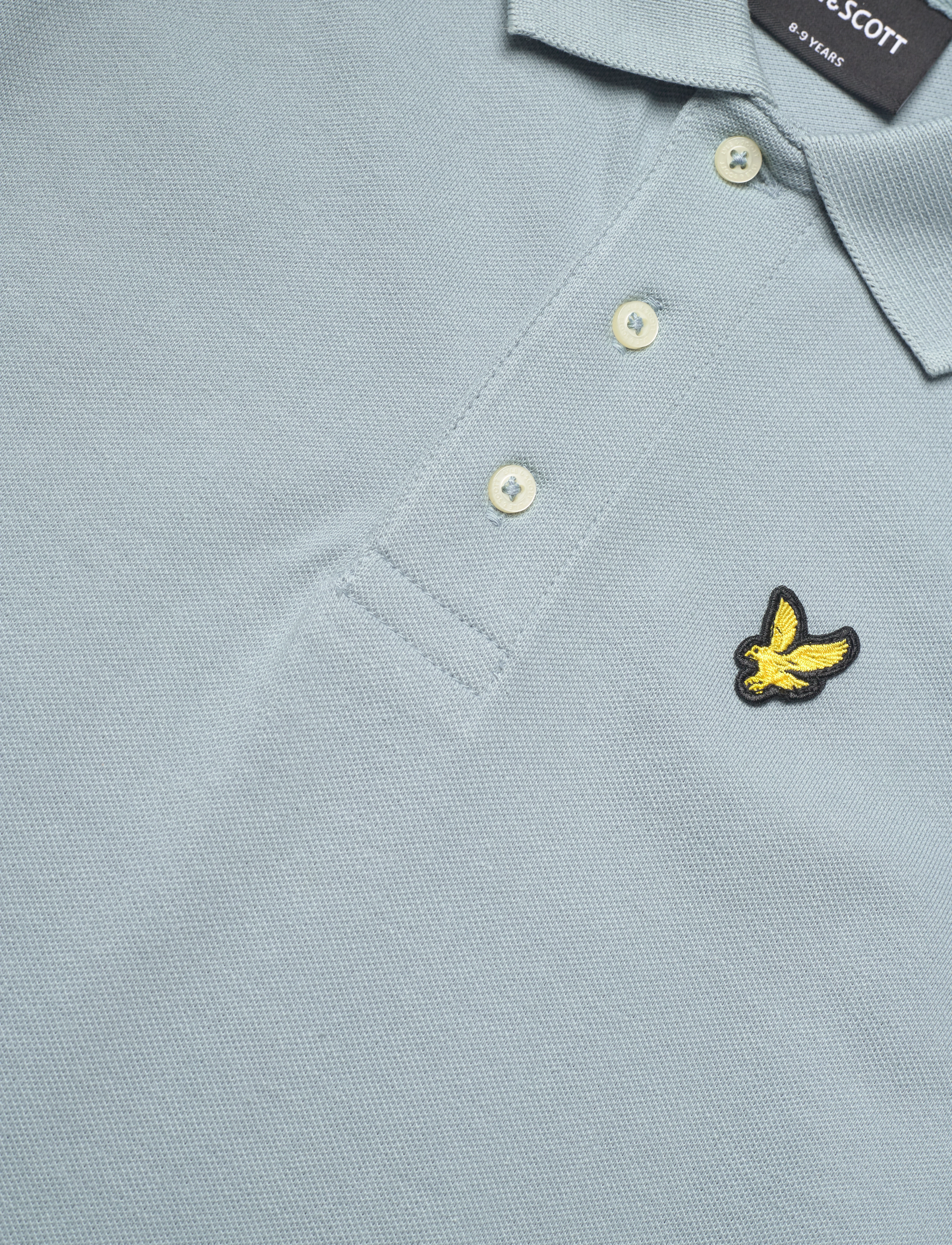 Lyle & Scott - Plain Polo Shirt - a19 slate blue - 2
