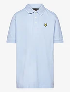 Plain Polo Shirt - W487 LIGHT BLUE