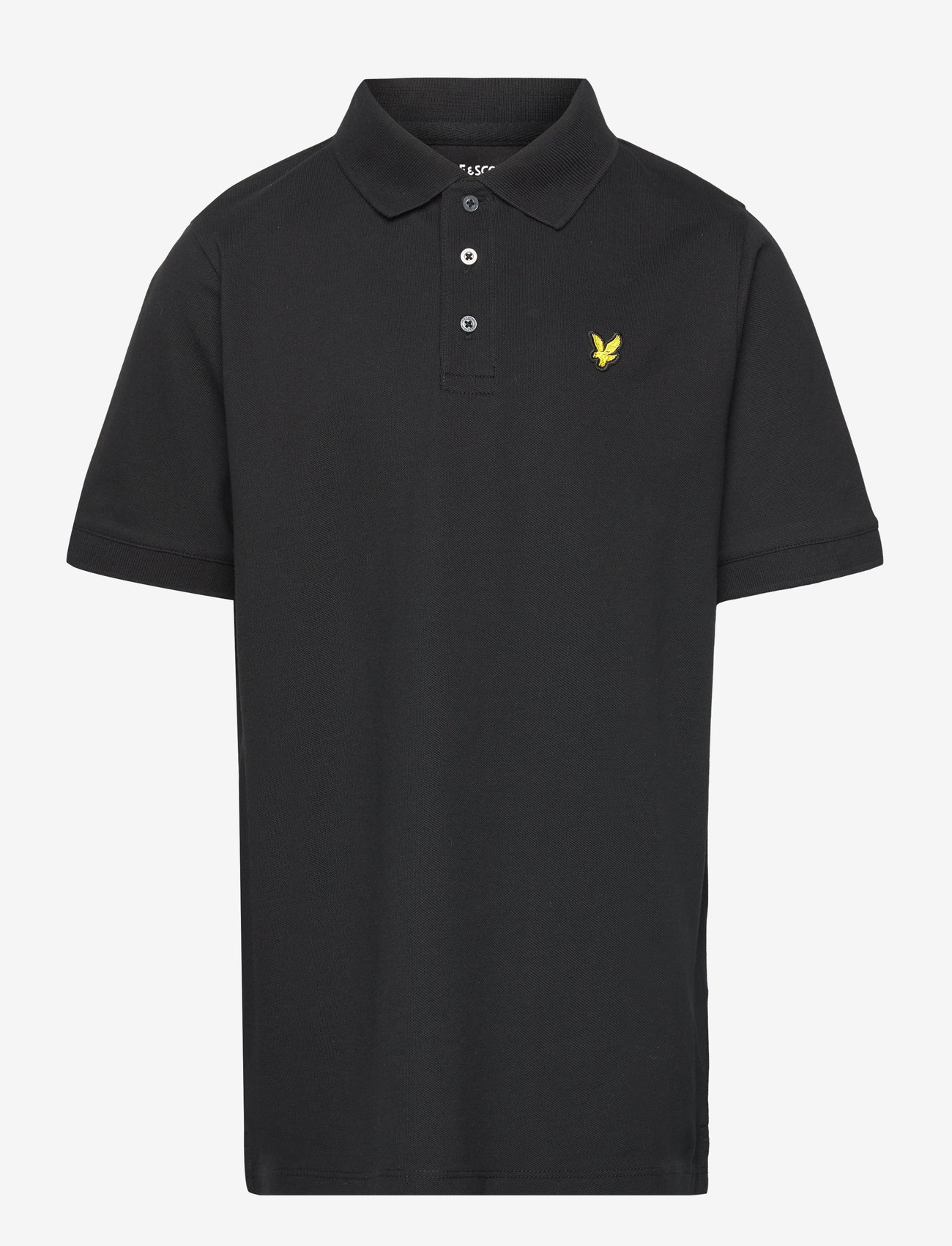 Lyle & Scott - Plain Polo Shirt - kortärmade pikéer - z865 jet black - 1