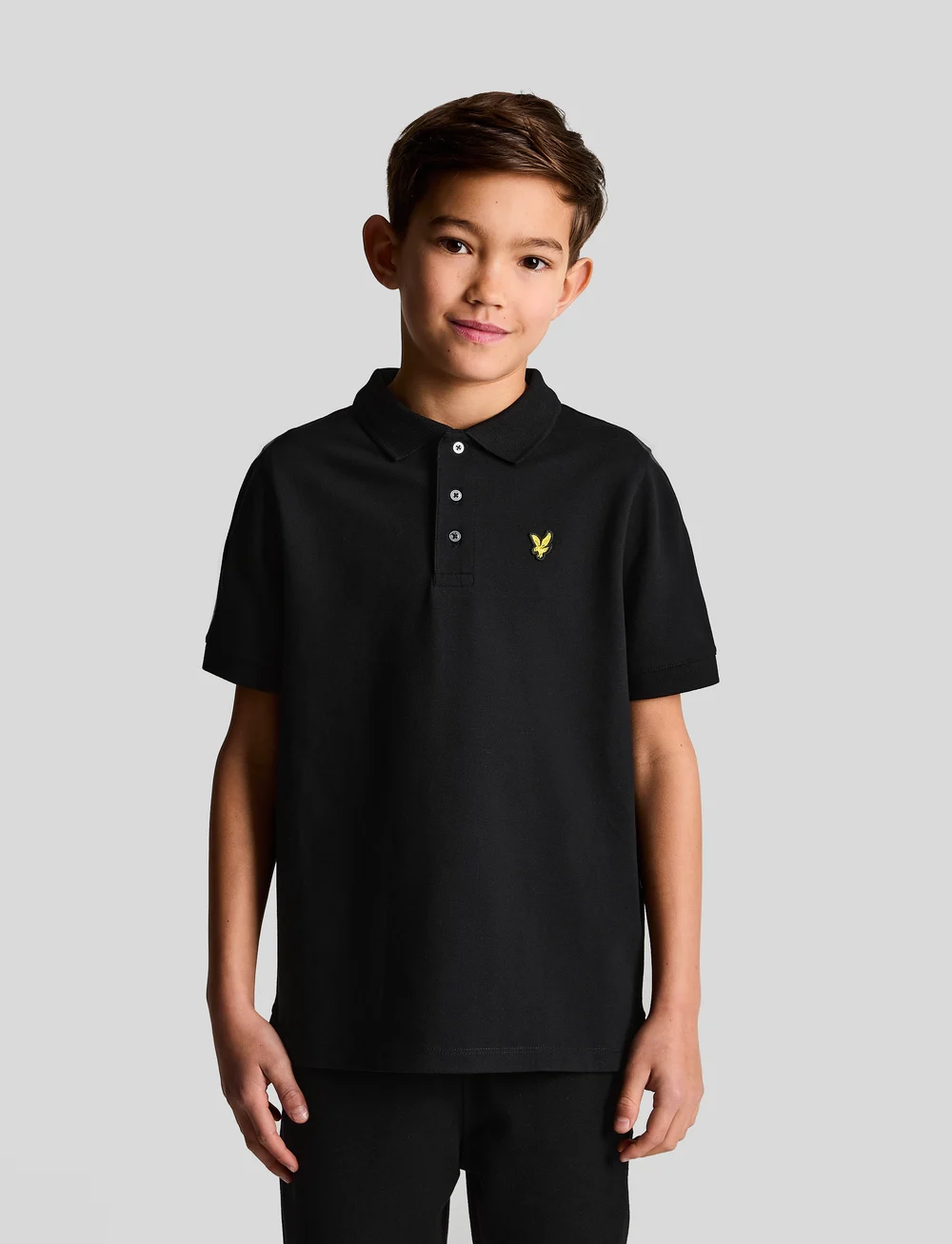 Lyle & Scott - Plain Polo Shirt - kurzärmelig - z865 jet black - 0