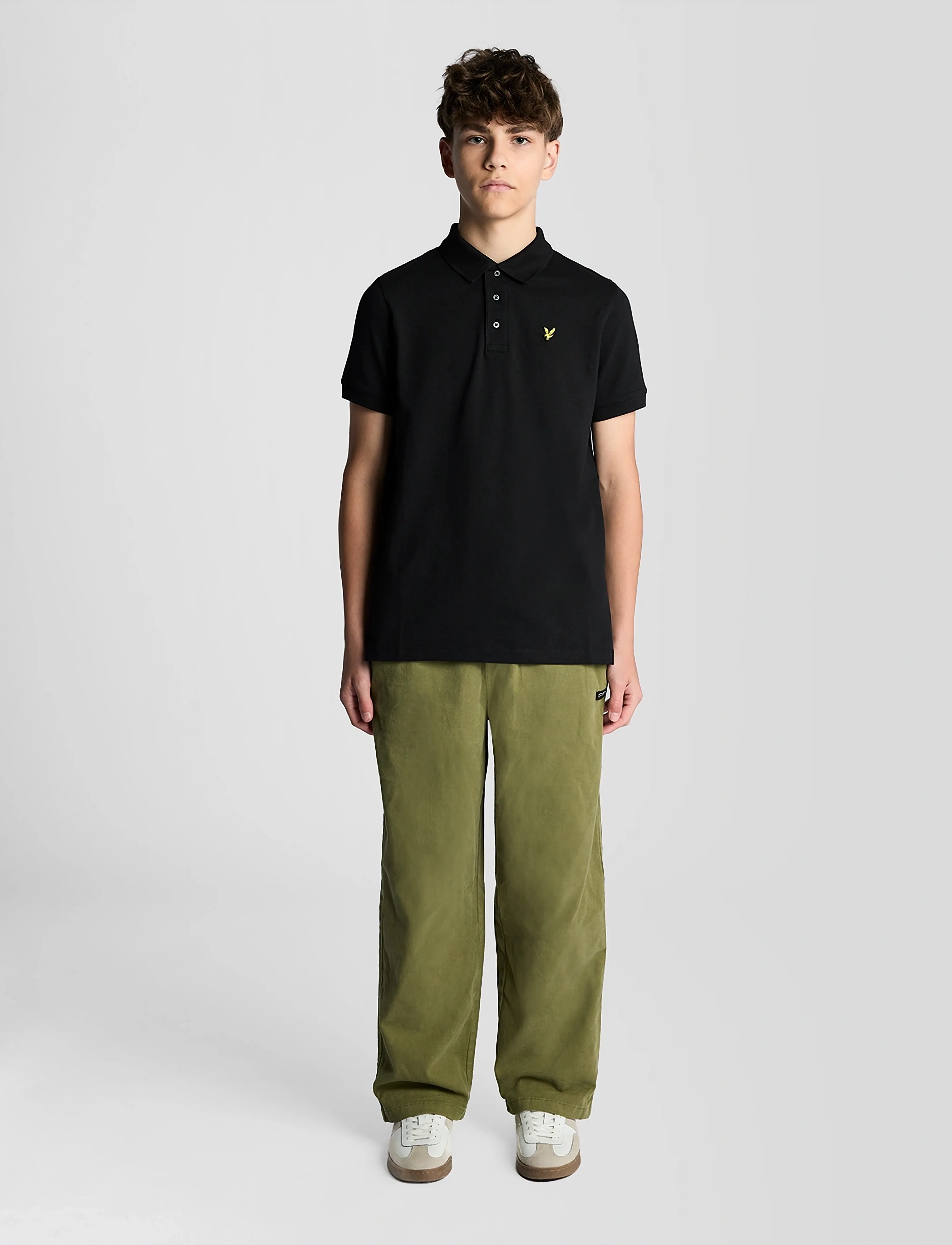 Lyle & Scott - Plain Polo Shirt - short-sleeved polos - z865 jet black - 3
