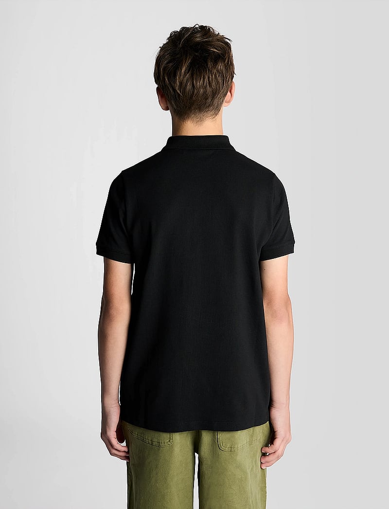 Lyle & Scott - Plain Polo Shirt - kortærmede poloer - z865 jet black - 4