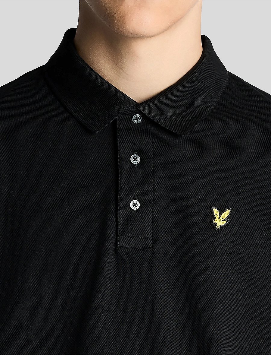 Lyle & Scott - Plain Polo Shirt - kurzärmelig - z865 jet black - 5