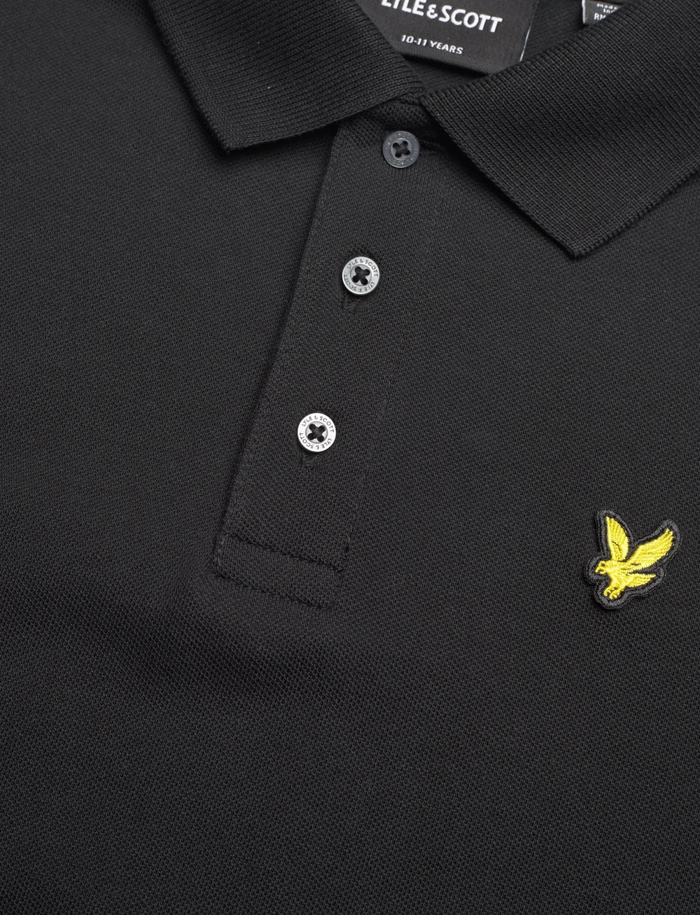 Lyle & Scott - Plain Polo Shirt - kurzärmelig - z865 jet black - 5