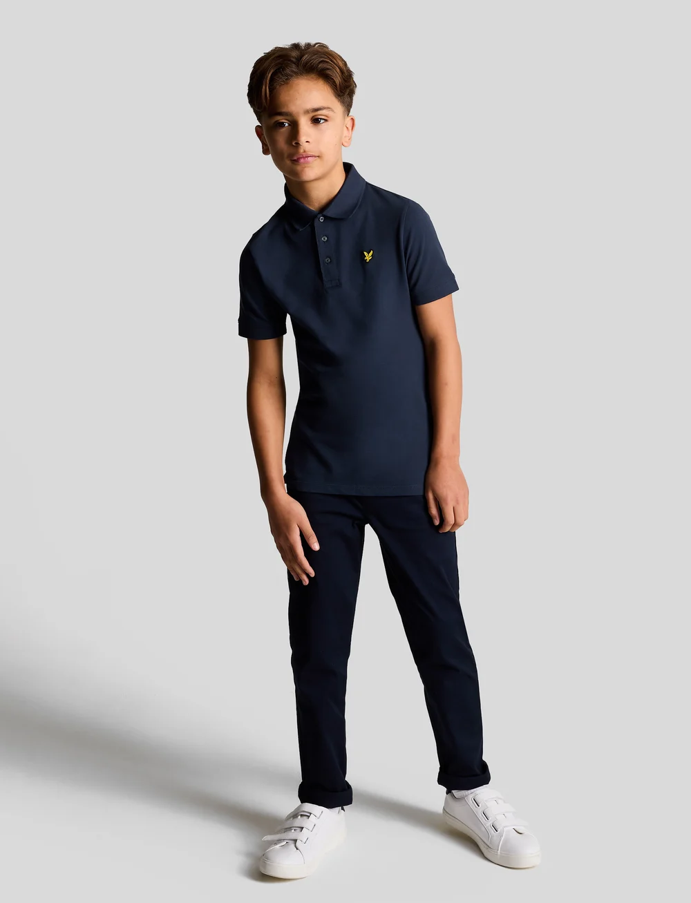 Lyle & Scott - Plain Polo Shirt - kurzärmelig - z99 navy - 3