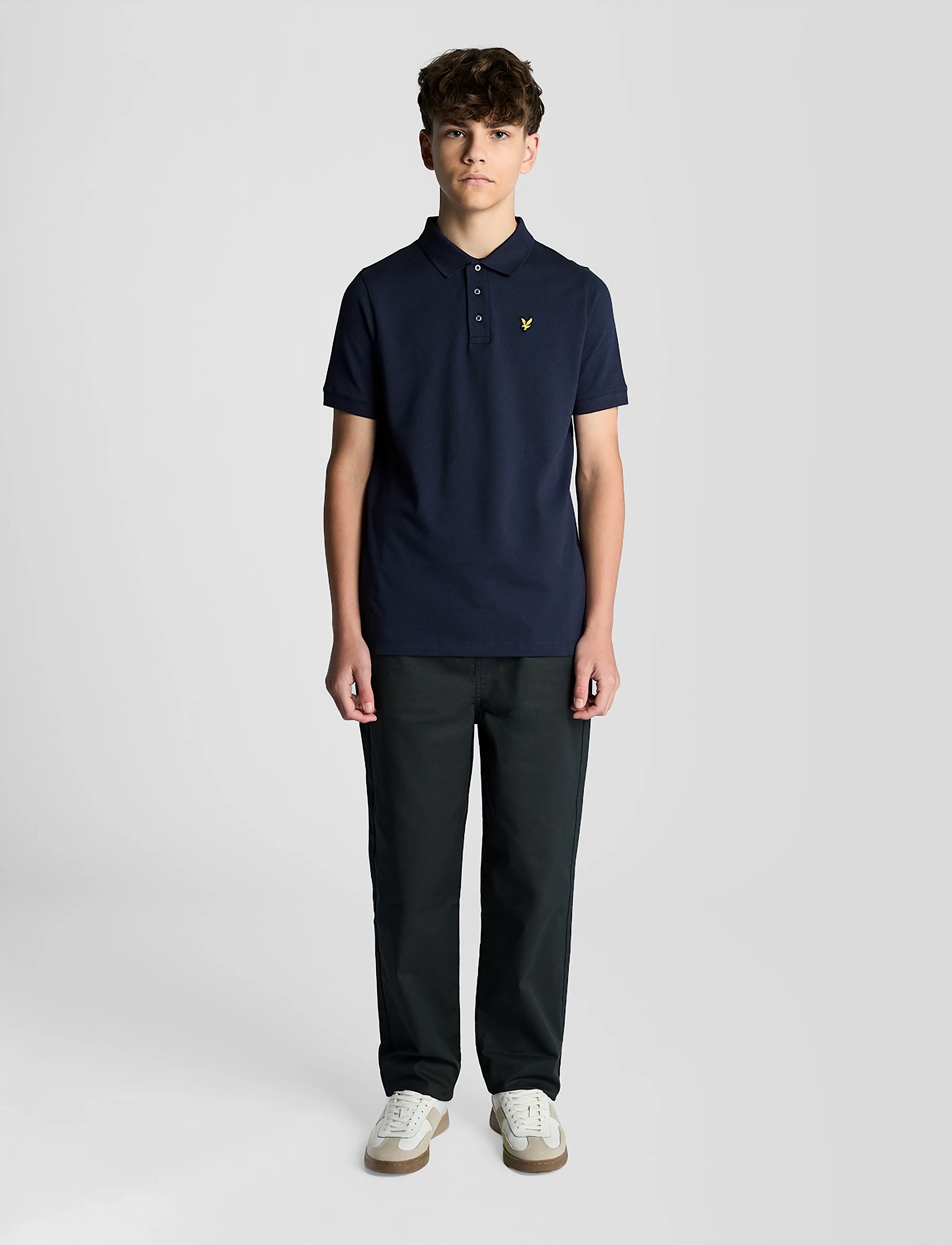 Lyle & Scott - Plain Polo Shirt - short-sleeved polos - z99 navy - 3