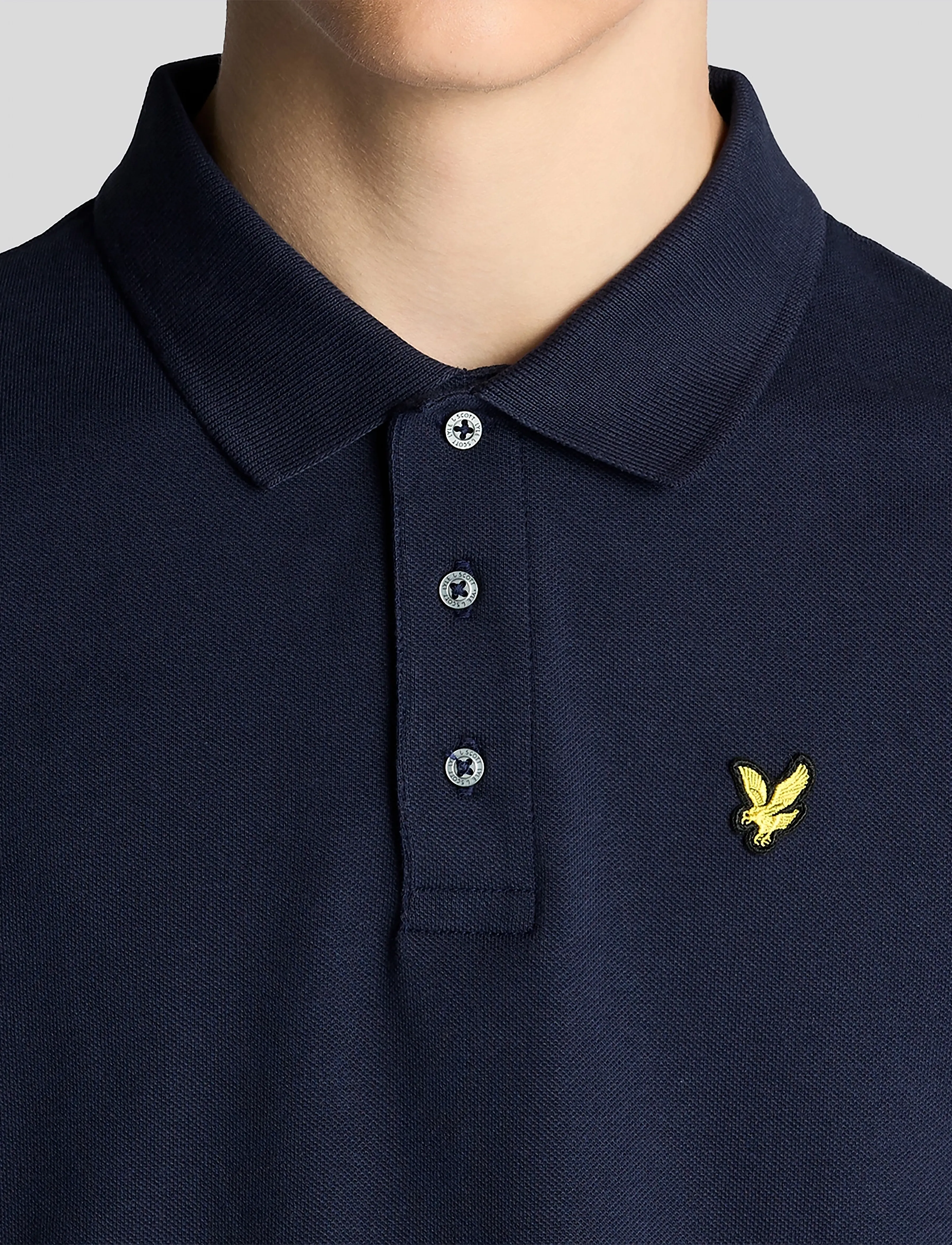 Lyle & Scott - Plain Polo Shirt - short-sleeved polos - z99 navy - 5