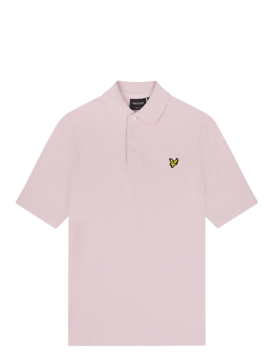 Lyle & Scott - Plain Polo Shirt - kurzärmelig - w488 light pink - 1