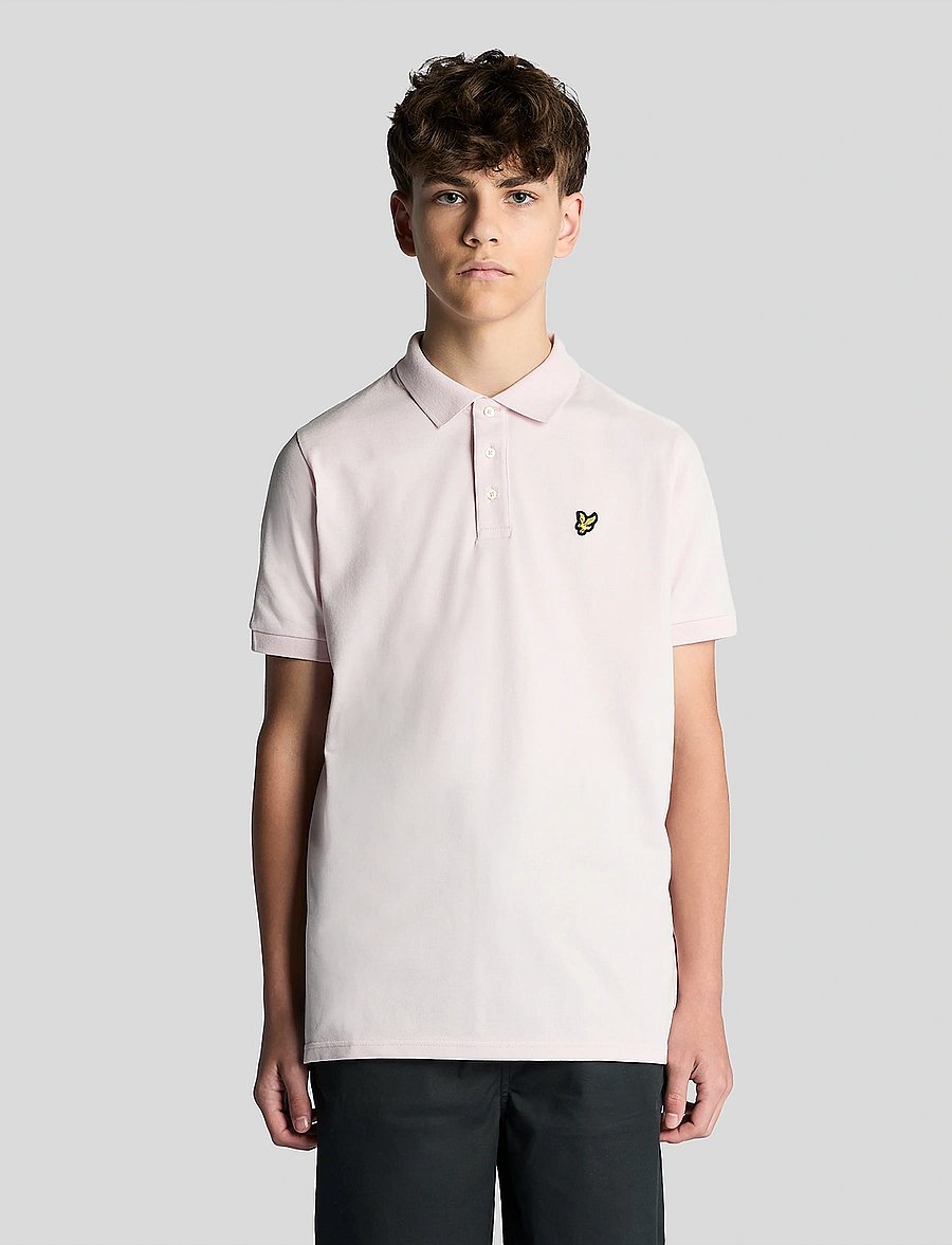 Lyle & Scott - Plain Polo Shirt - kurzärmelig - w488 light pink - 0