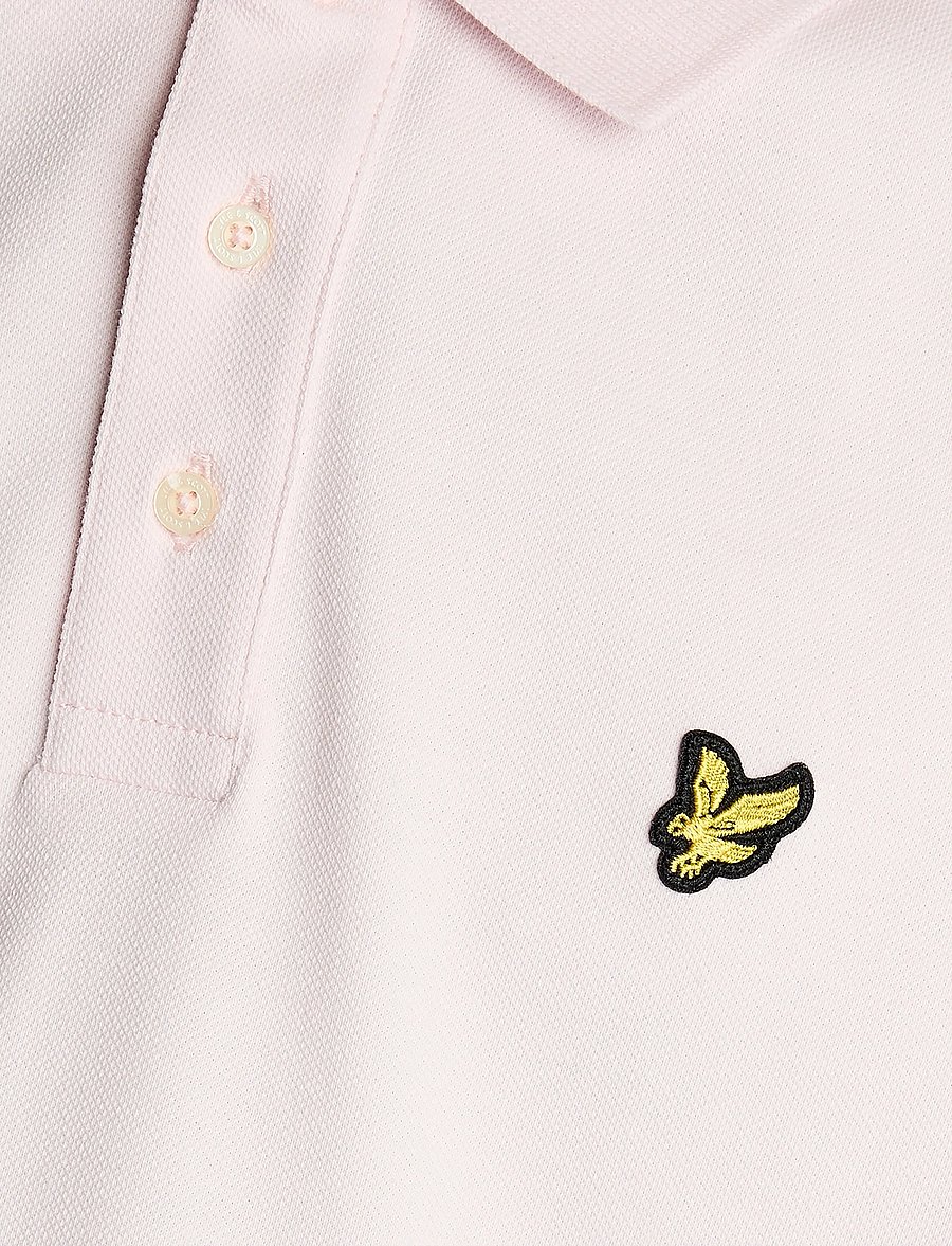 Lyle & Scott - Plain Polo Shirt - kurzärmelig - w488 light pink - 5