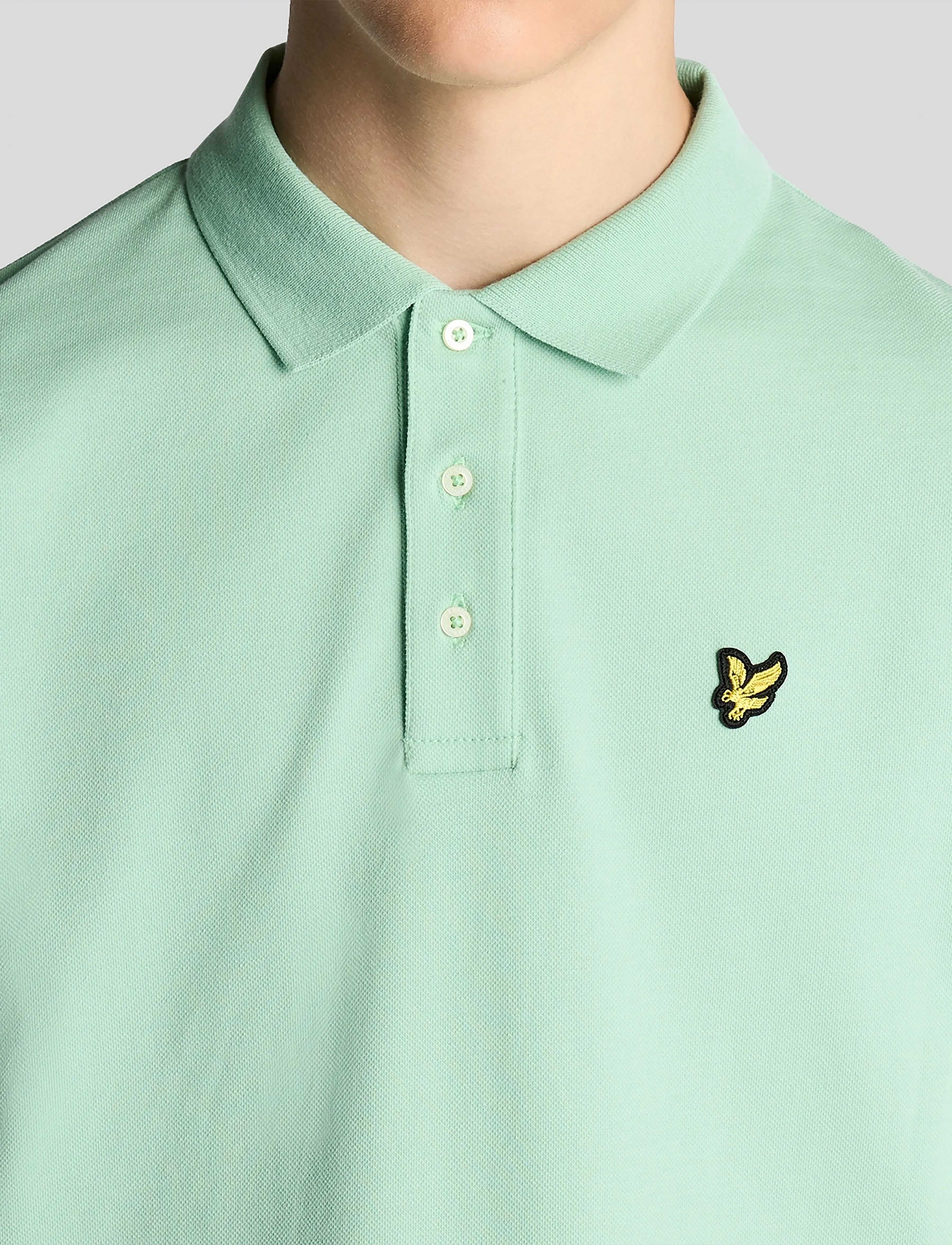 Lyle & Scott - Plain Polo Shirt - lühikeste varrukatega polod - w907 turquoise shadow - 4