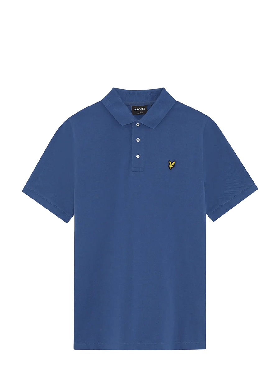 Lyle & Scott - Plain Polo Shirt - kurzärmelig - z411 dark cornflower - 1