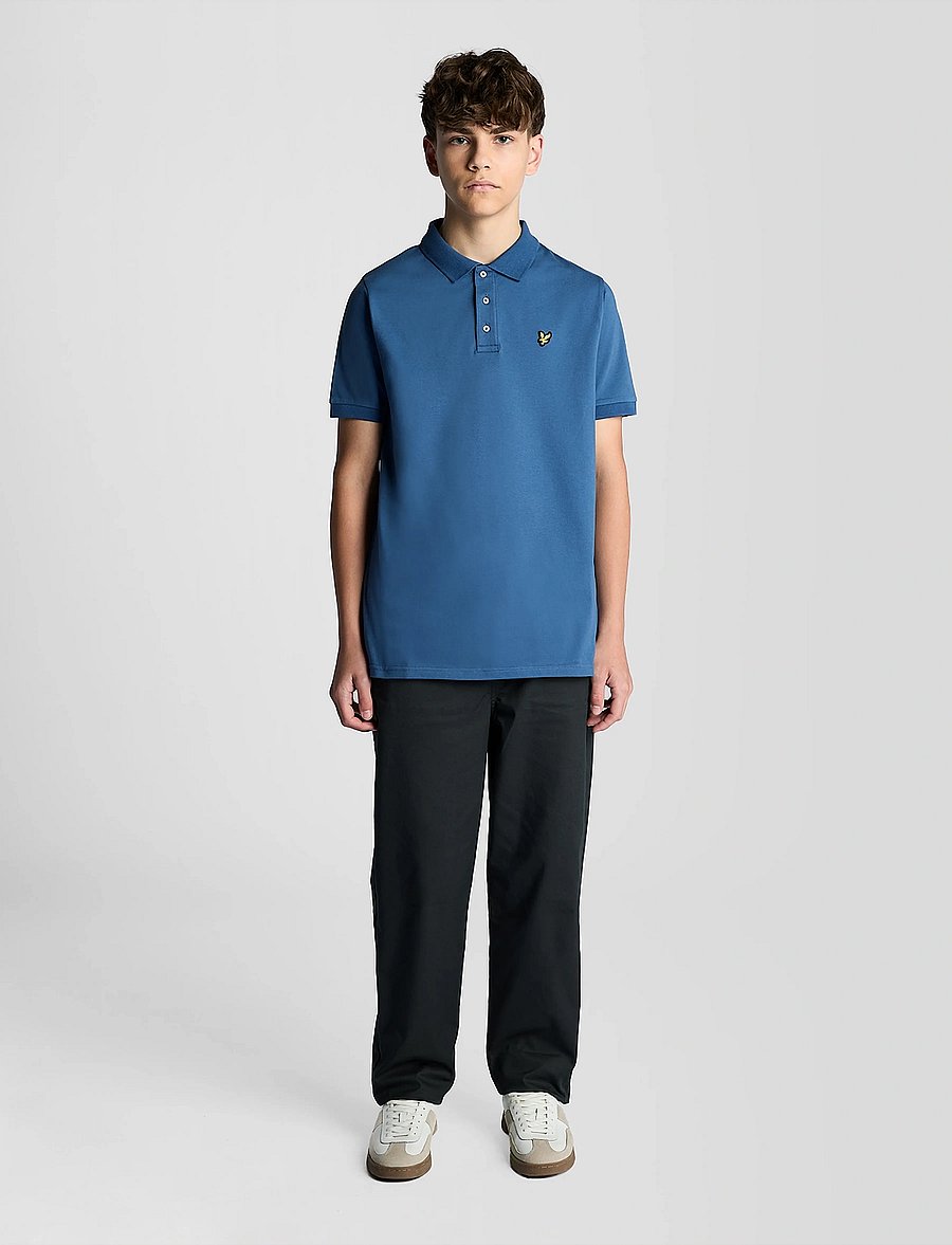 Lyle & Scott - Plain Polo Shirt - kurzärmelig - z411 dark cornflower - 2