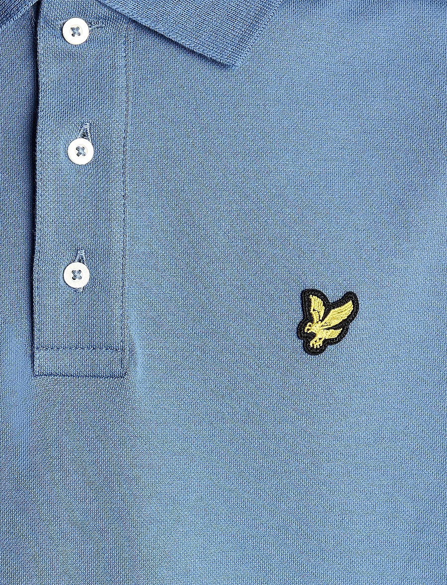 Lyle & Scott - Plain Polo Shirt - kurzärmelig - z411 dark cornflower - 5
