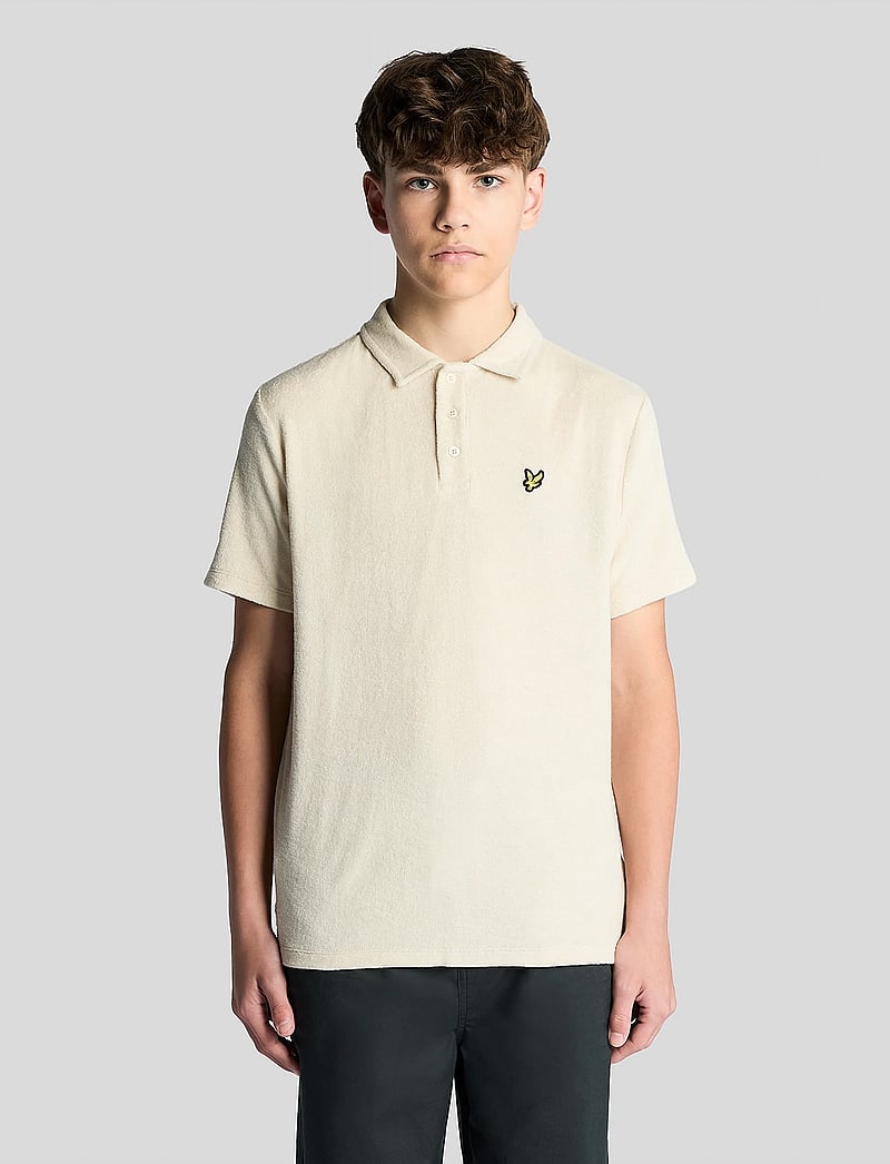 Lyle & Scott - Towelling Polo Shirt - short-sleeved polos - w870 cove - 0