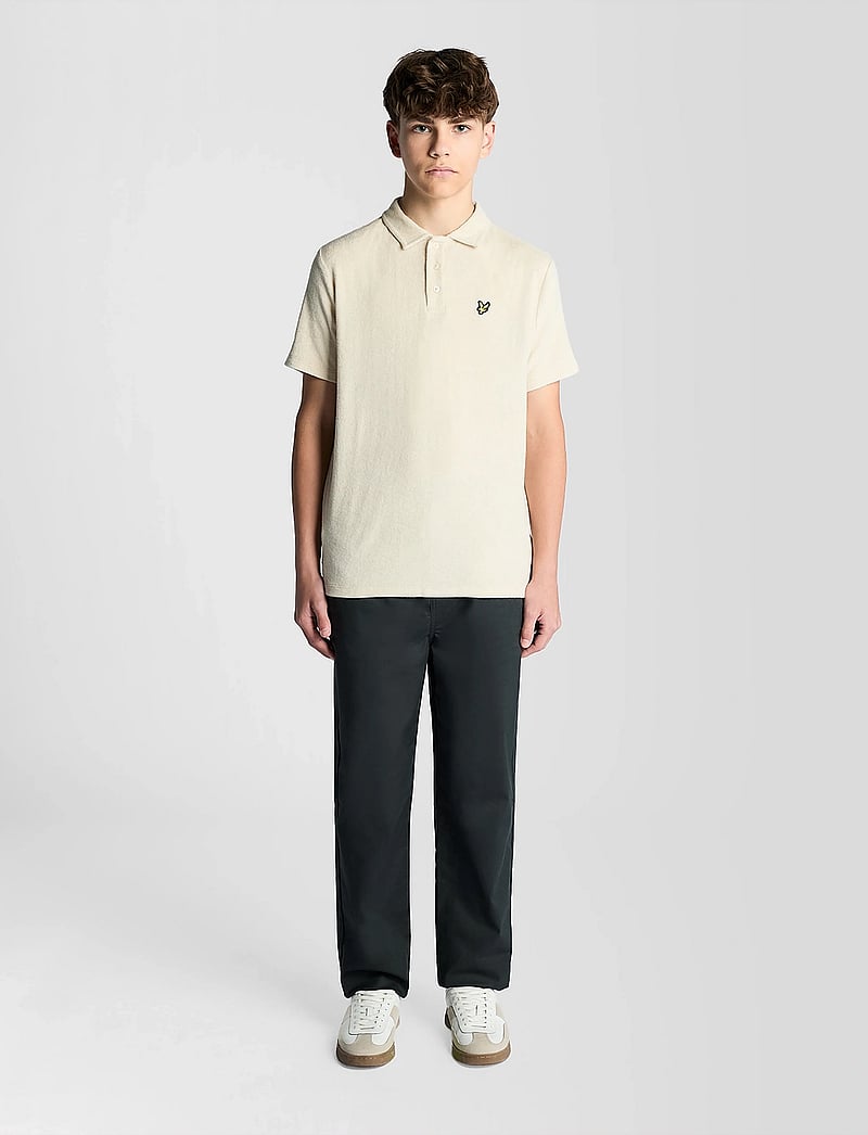Lyle & Scott - Towelling Polo Shirt - short-sleeved polos - w870 cove - 3