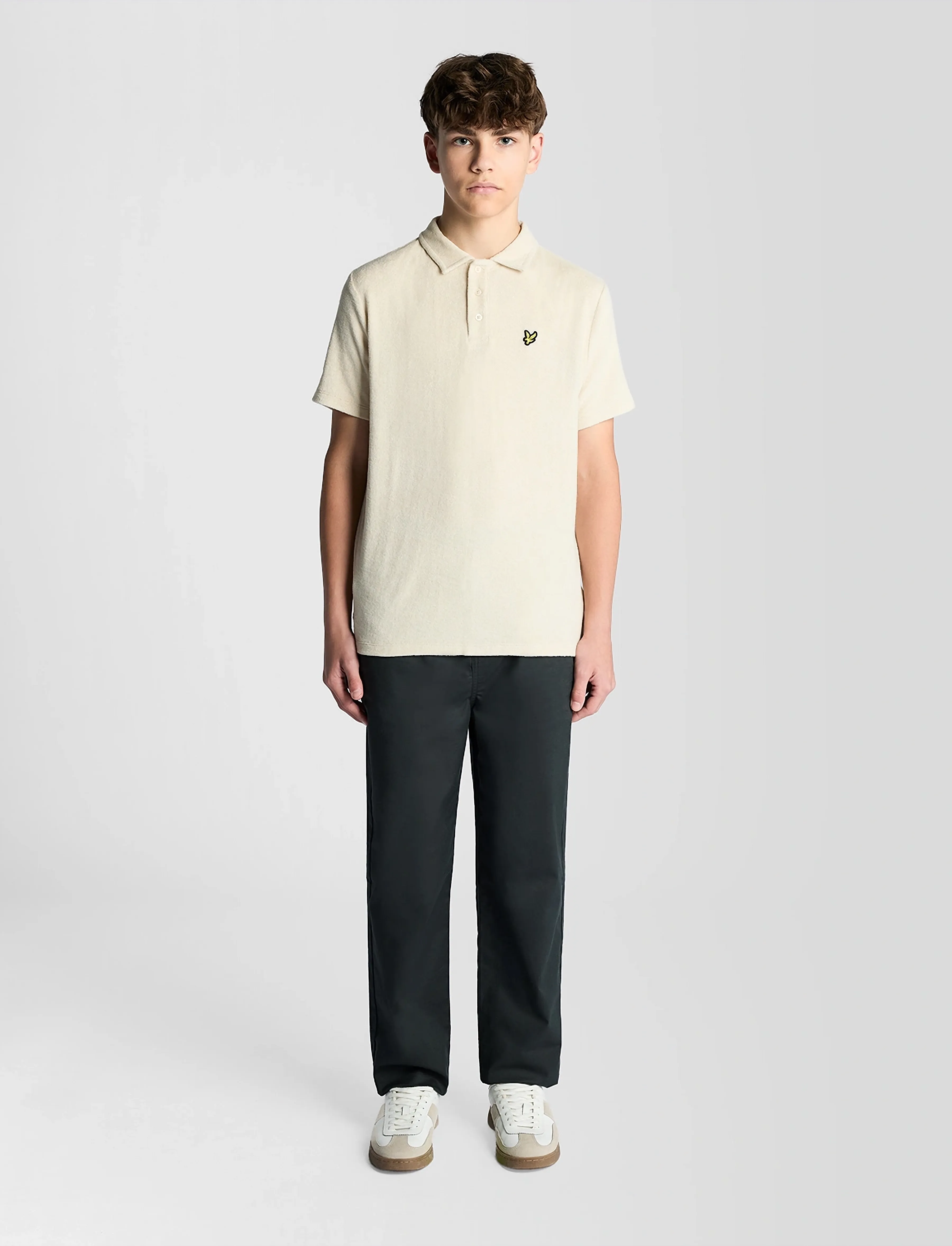 Lyle & Scott - Towelling Polo Shirt - kortärmade pikéer - w870 cove - 3