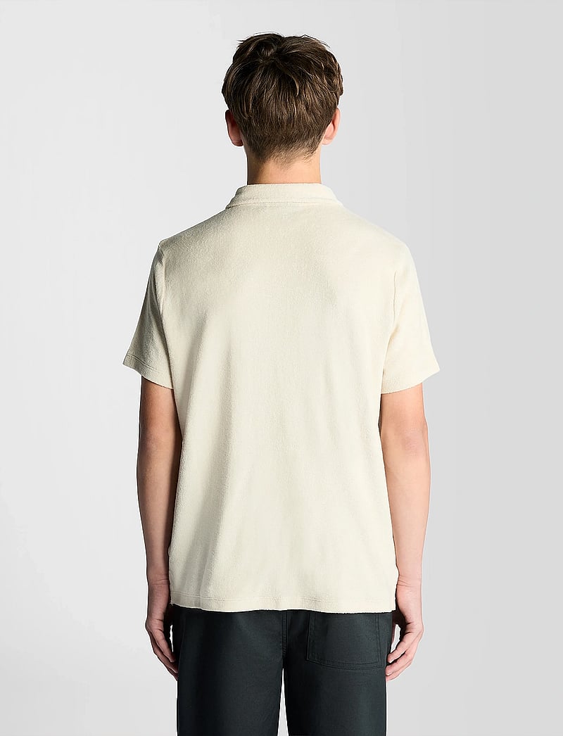 Lyle & Scott - Towelling Polo Shirt - short-sleeved polos - w870 cove - 4