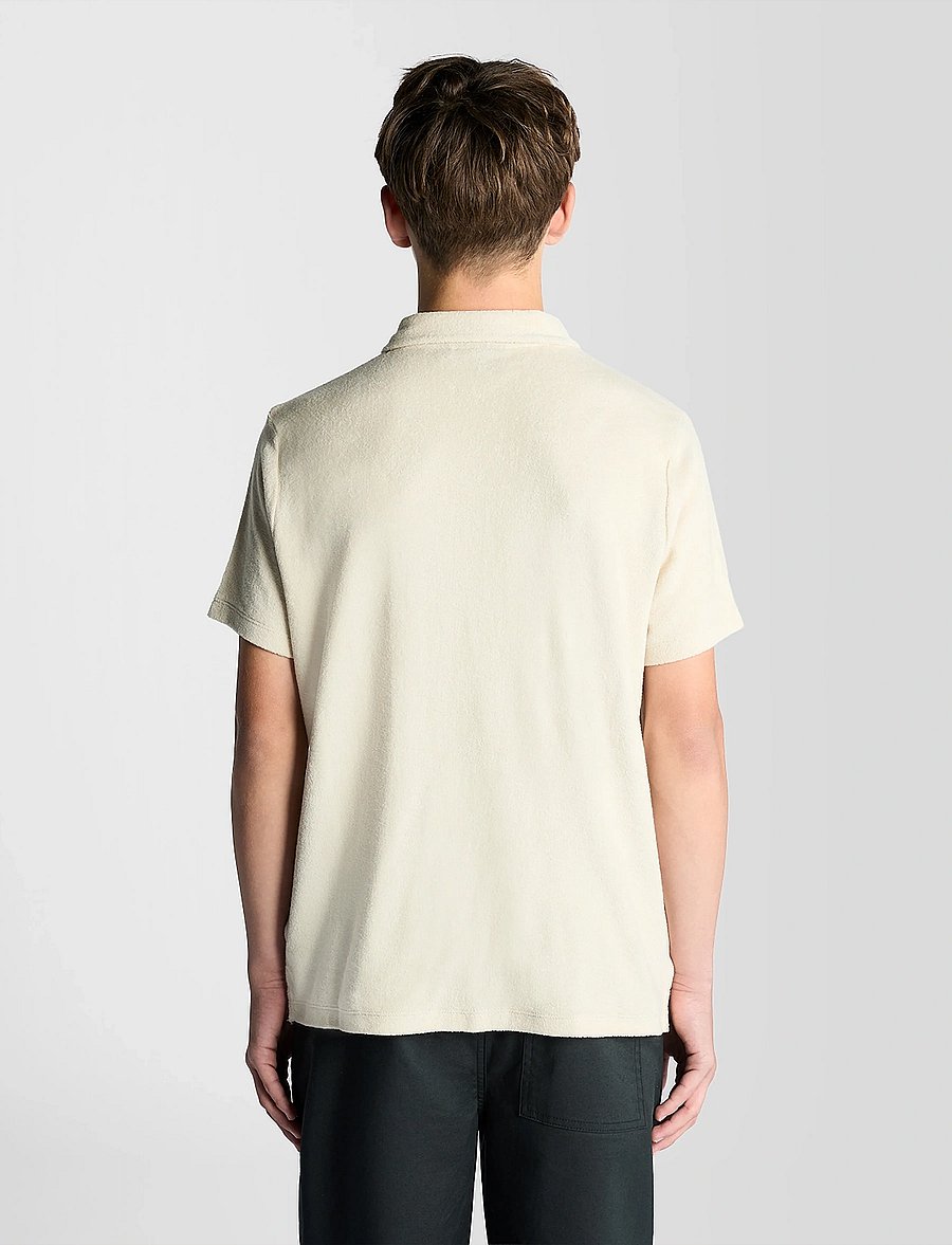 Lyle & Scott - Towelling Polo Shirt - kortärmade pikéer - w870 cove - 4