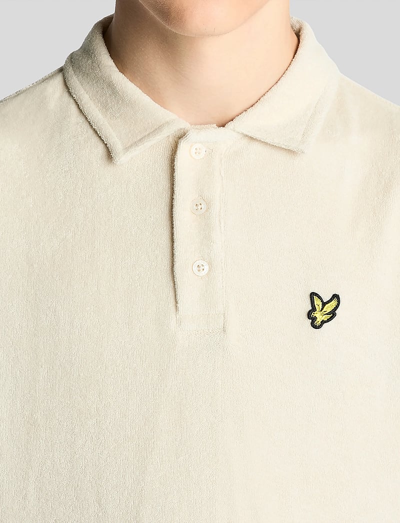 Lyle & Scott - Towelling Polo Shirt - short-sleeved polos - w870 cove - 5