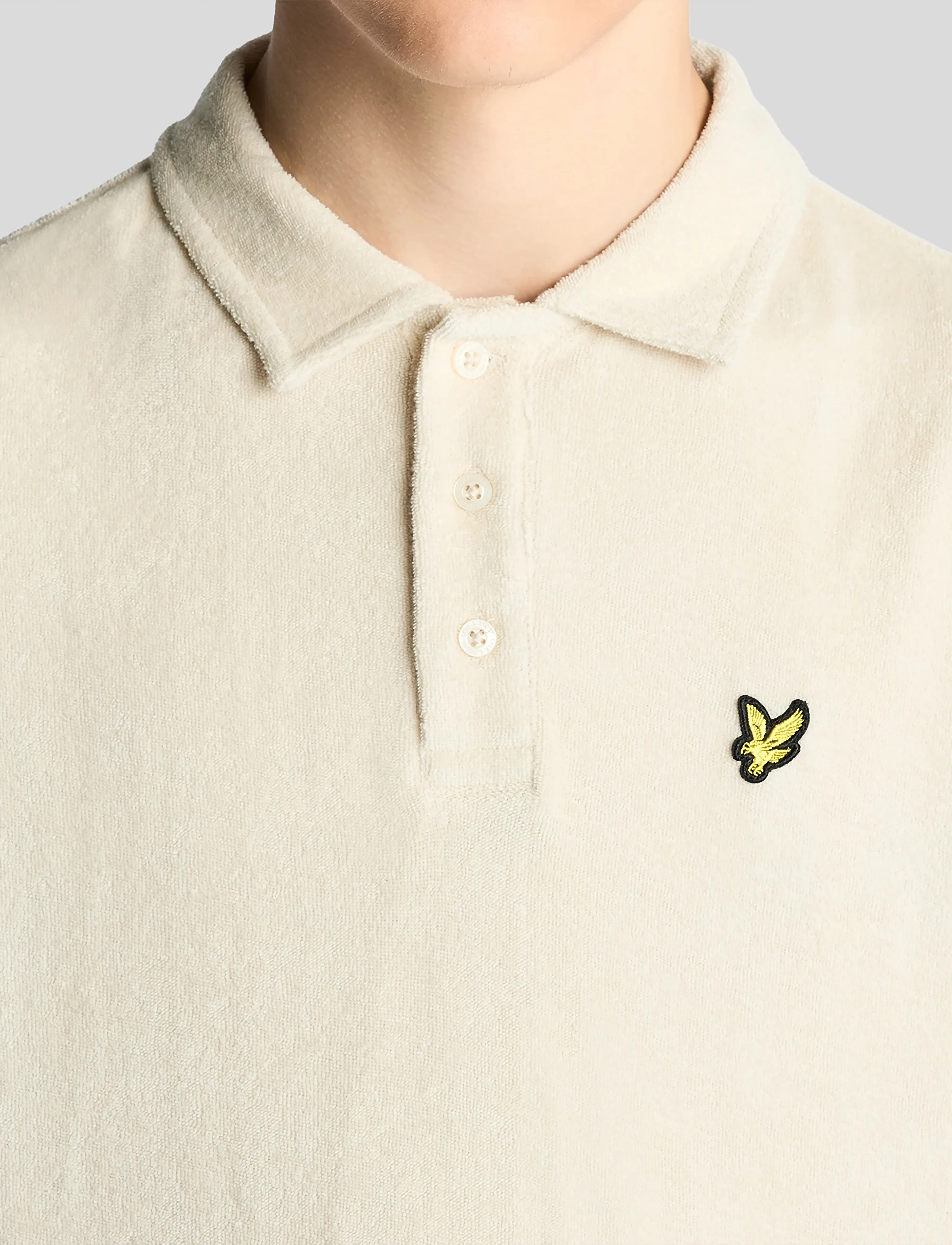 Lyle & Scott - Towelling Polo Shirt - kortärmade pikéer - w870 cove - 5