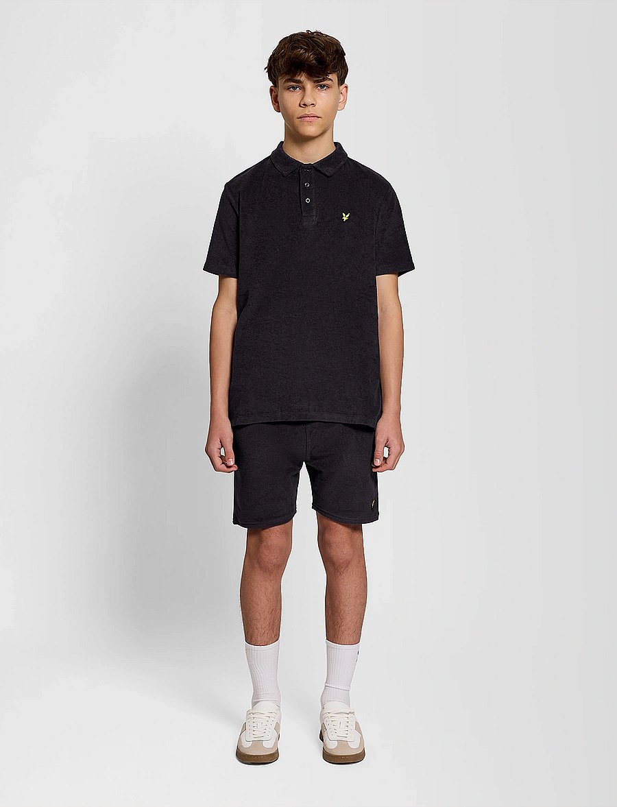 Lyle & Scott - Towelling Polo Shirt - kurzärmelig - z271 dark navy - 3