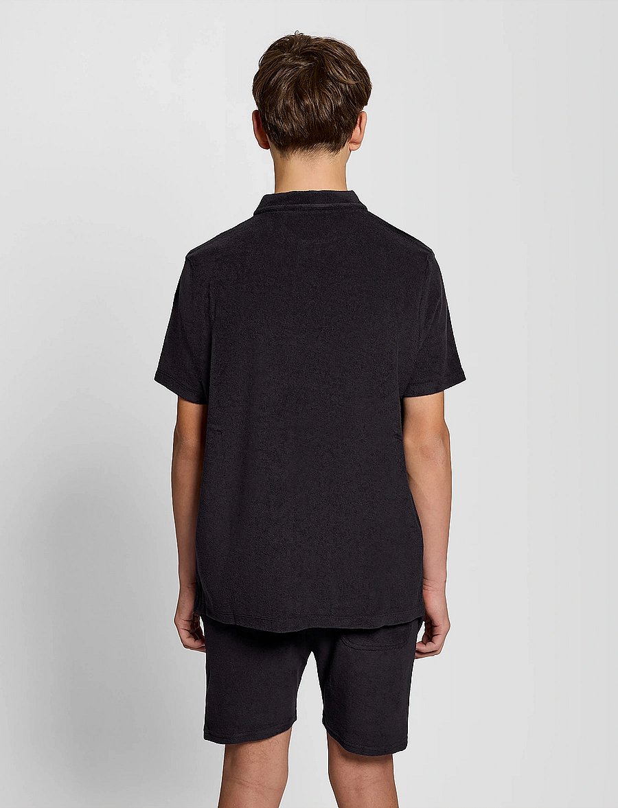 Lyle & Scott - Towelling Polo Shirt - kurzärmelig - z271 dark navy - 4
