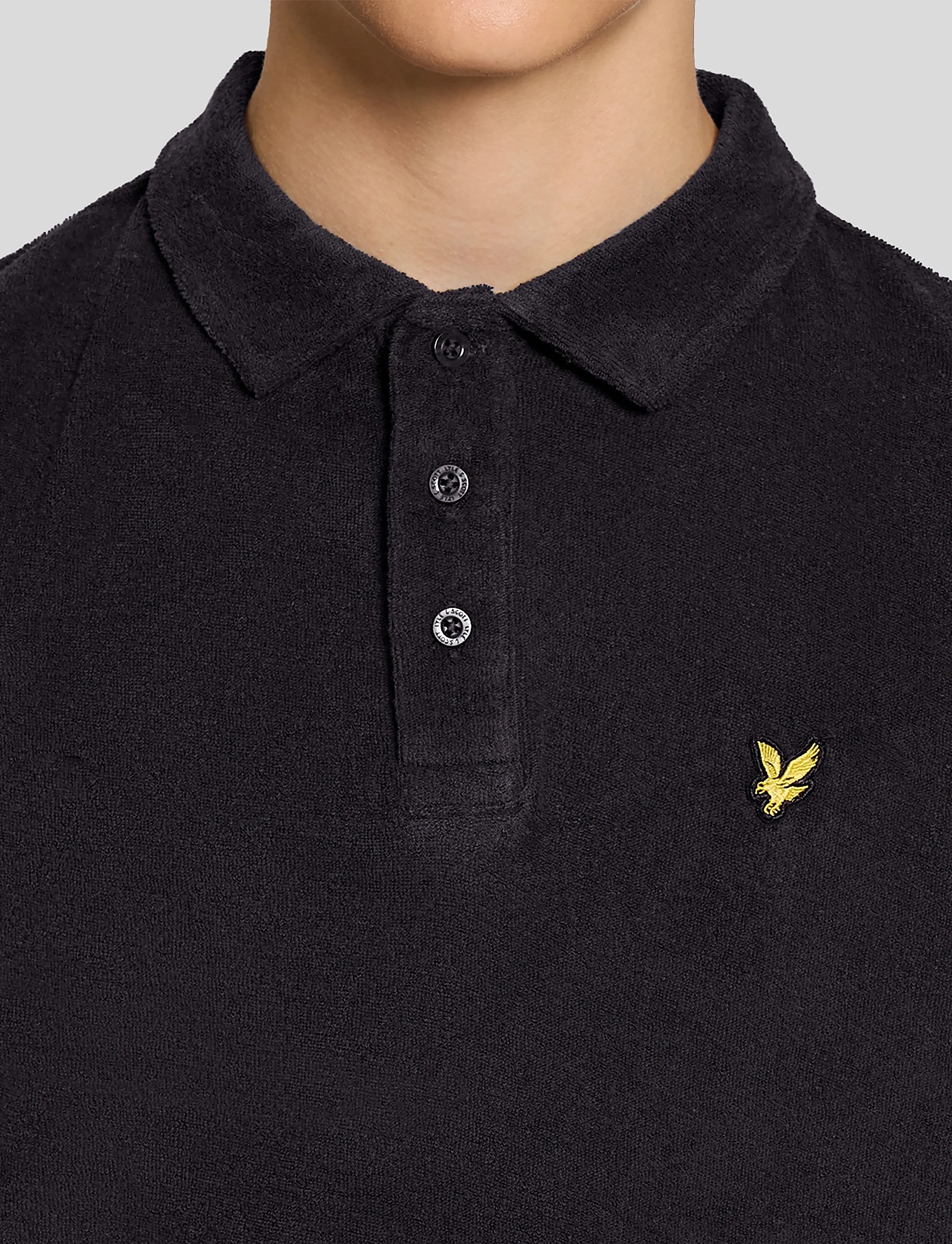 Lyle & Scott - Towelling Polo Shirt - kurzärmelig - z271 dark navy - 5