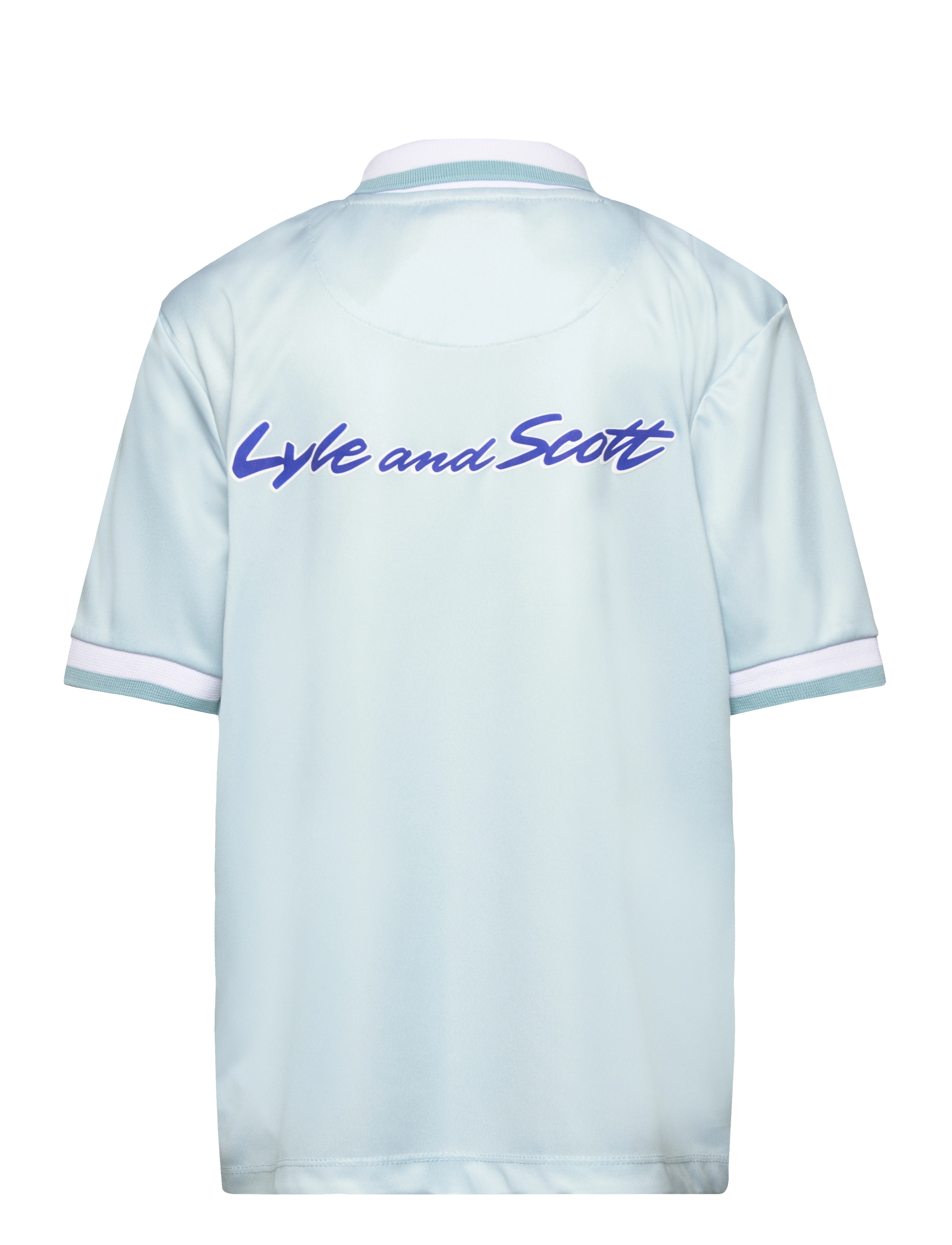 Lyle & Scott - Oversized Print Argyle Polo Shirt - x581 ambient green - 1