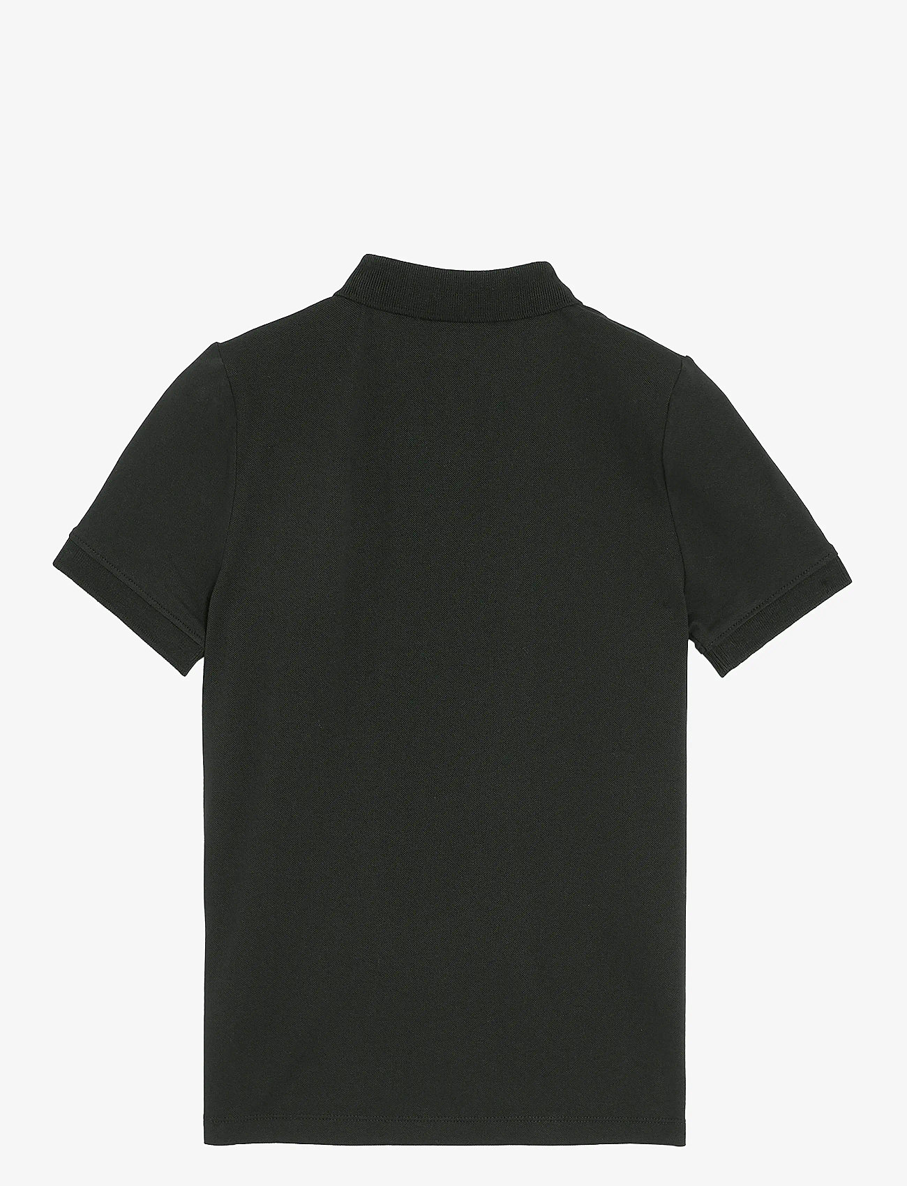Lyle & Scott - L&S Monogram Polo Shirt - kortärmade pikéer - z865 jet black - 1